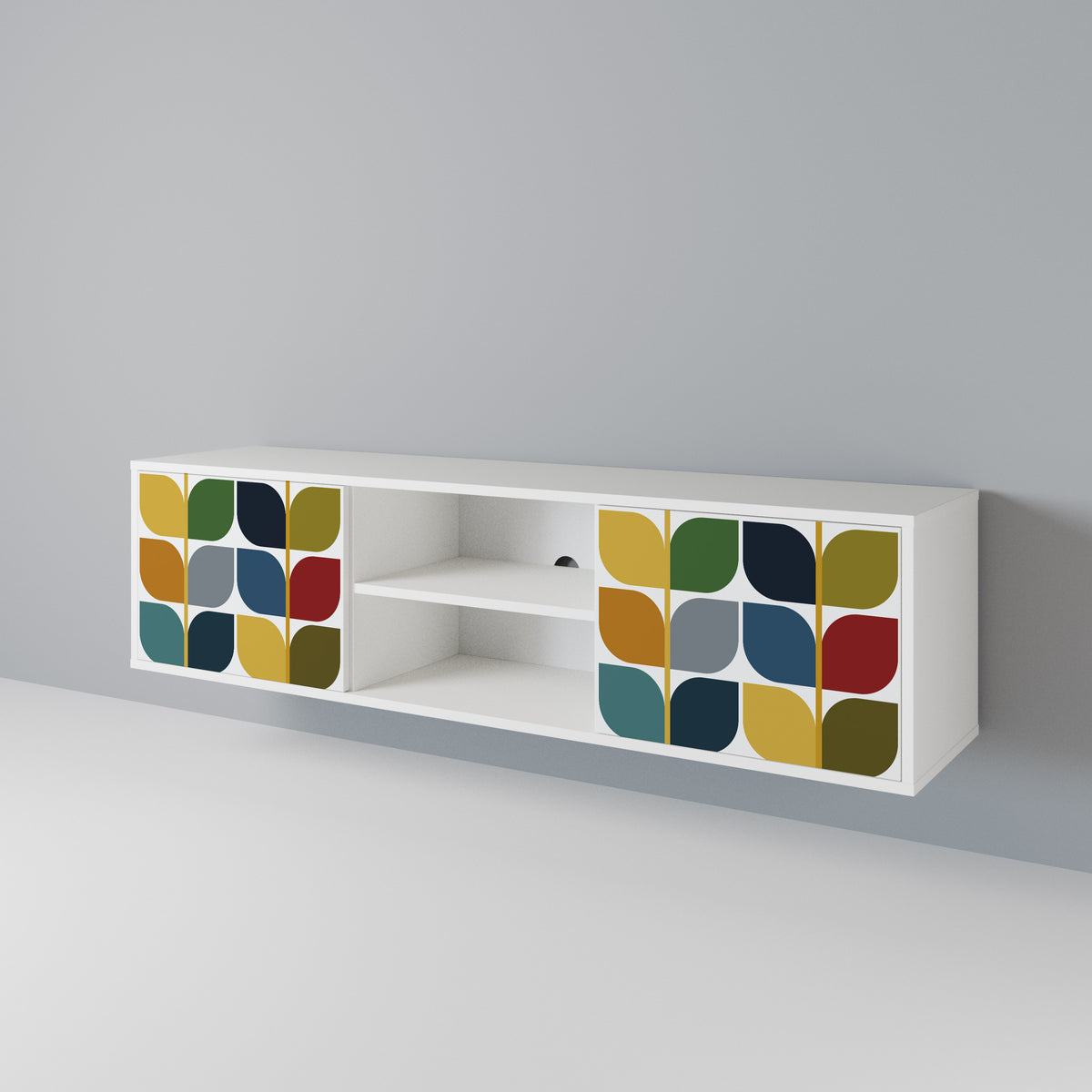 WEIGHTLESS HOURS Mueble de TV de 2 Puertas