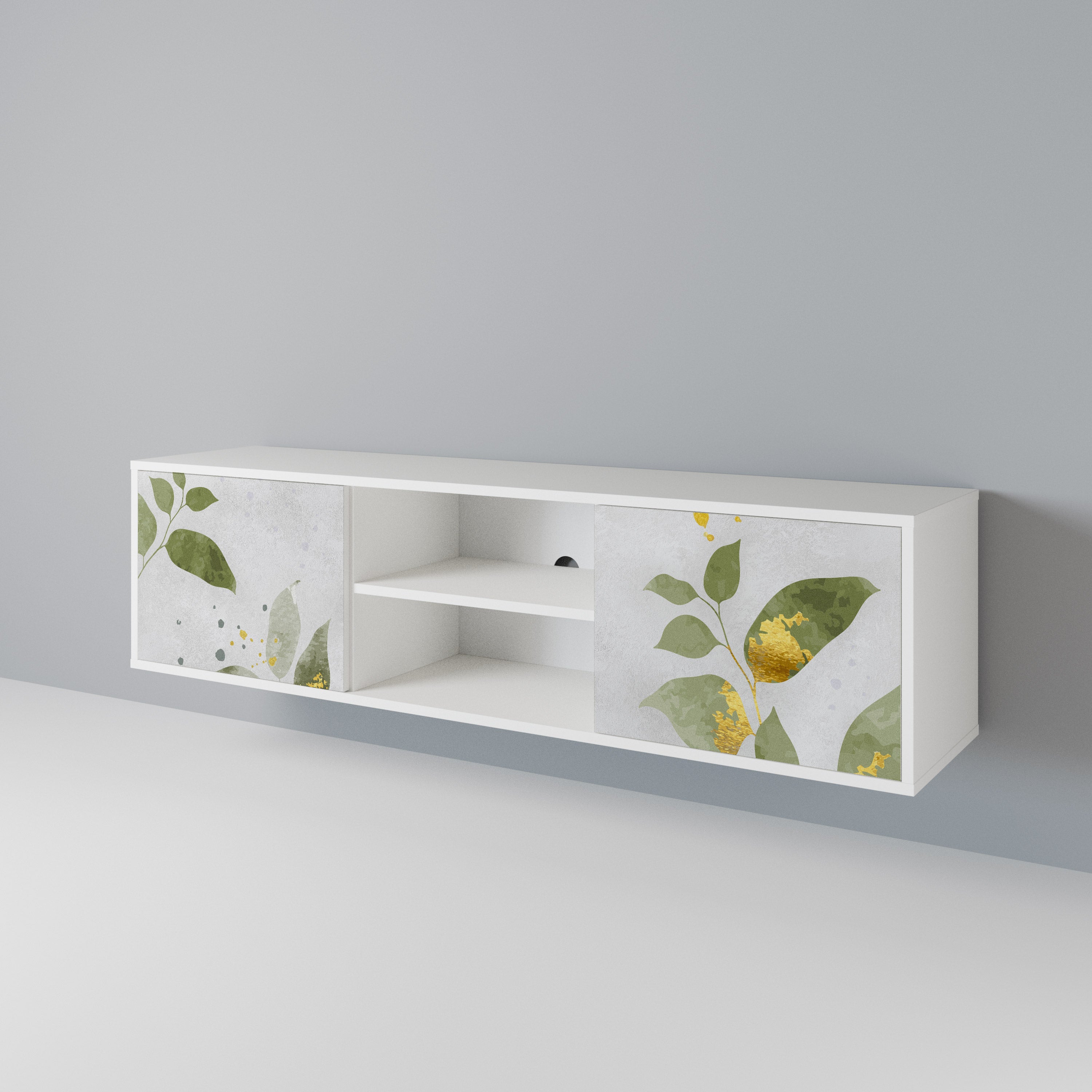ELEGANT BOTANICS Dvoudveřový TV stolek