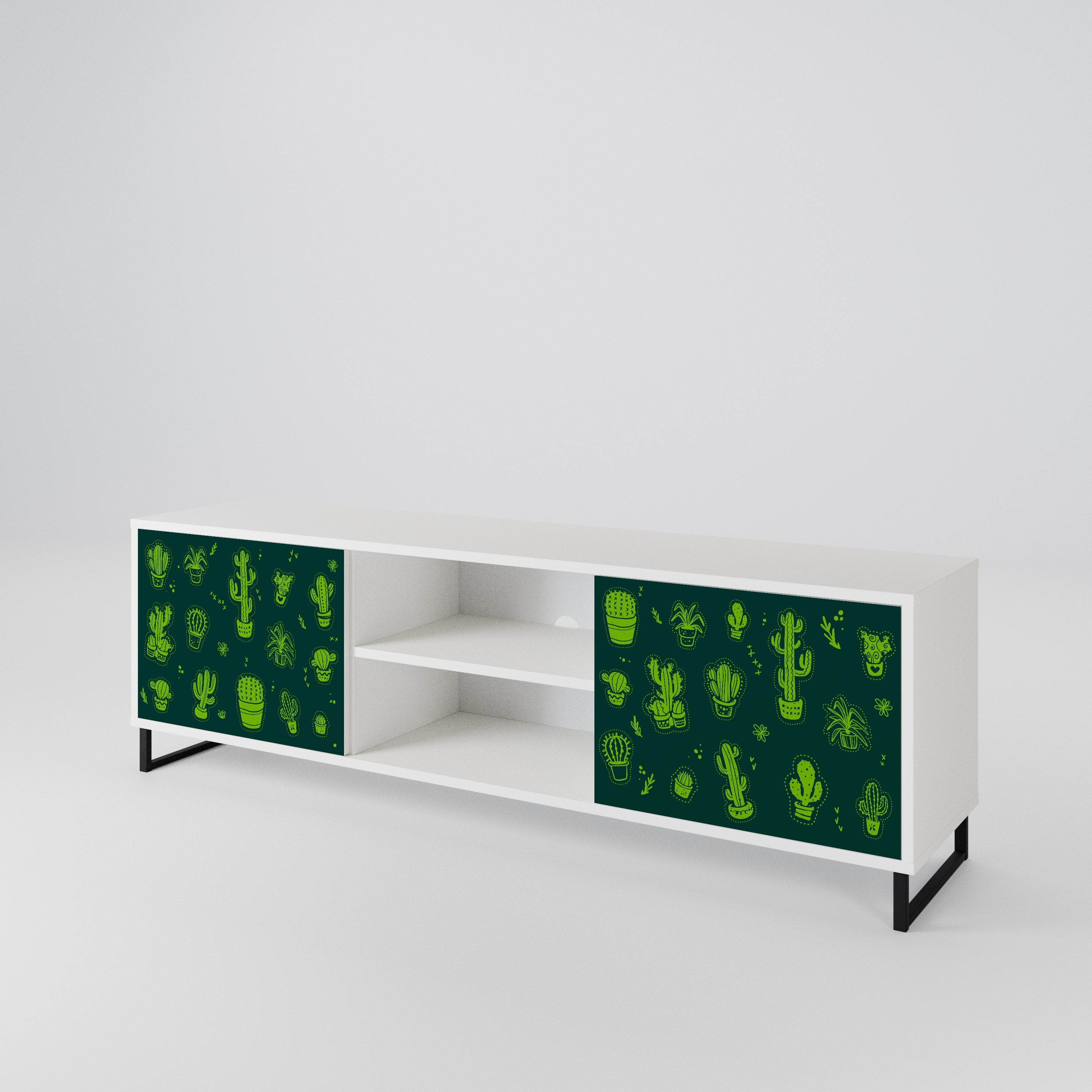DESERT GREEN Dvoudveřový TV stolek