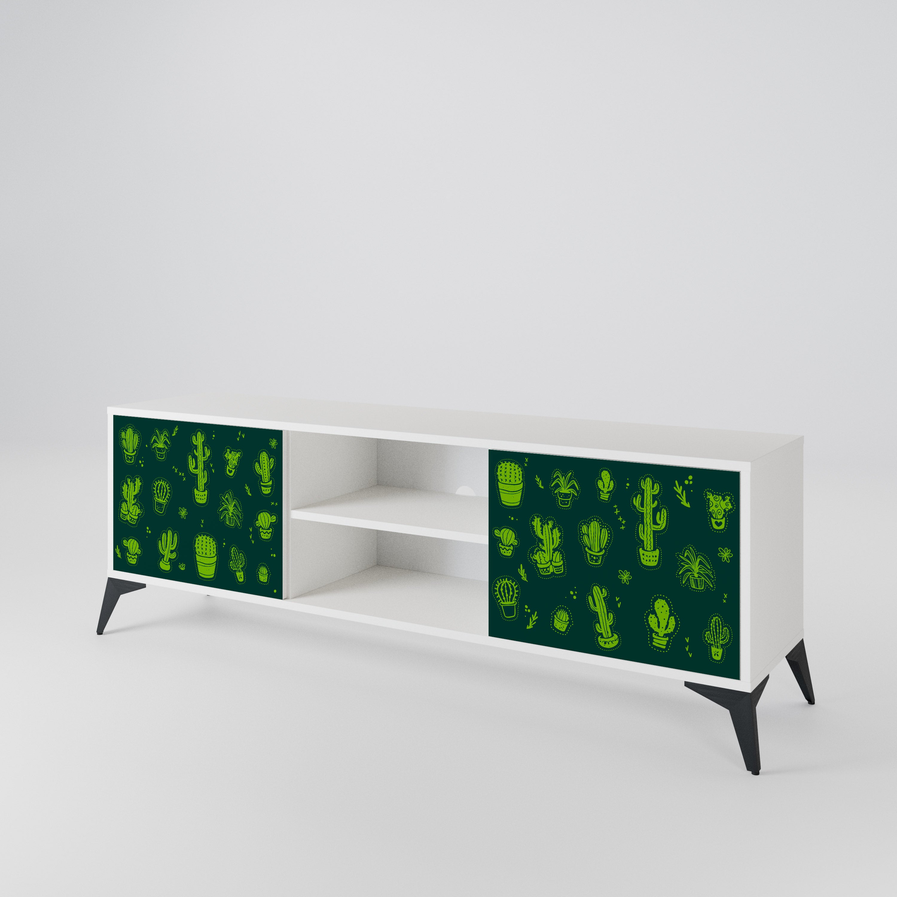 DESERT GREEN Dvoudveřový TV stolek