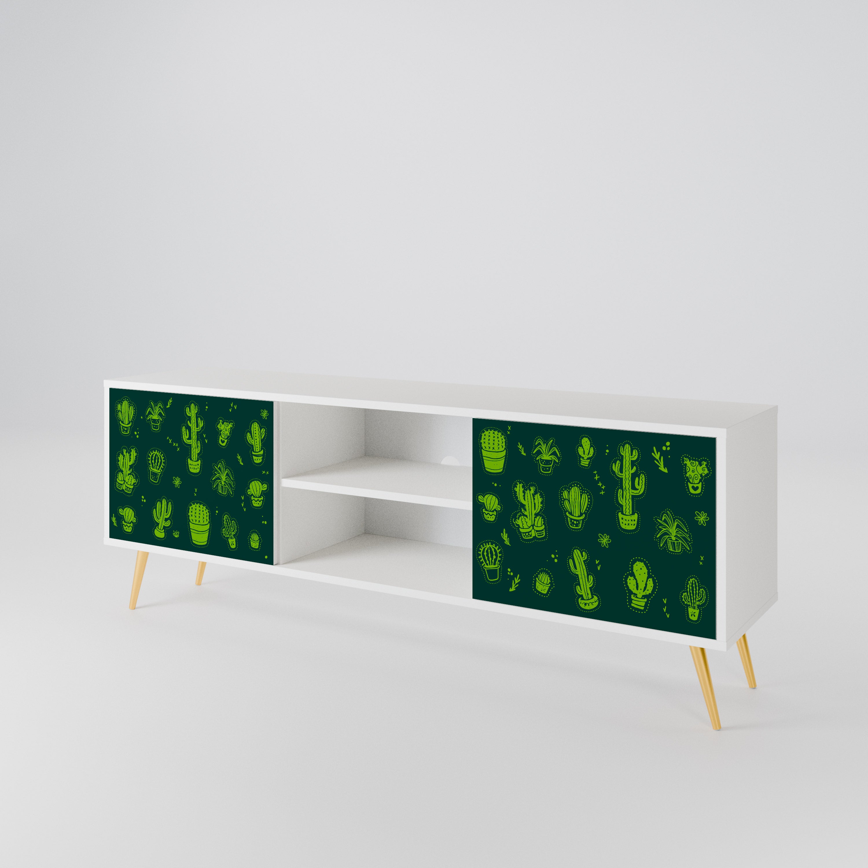 DESERT GREEN Dvoudveřový TV stolek