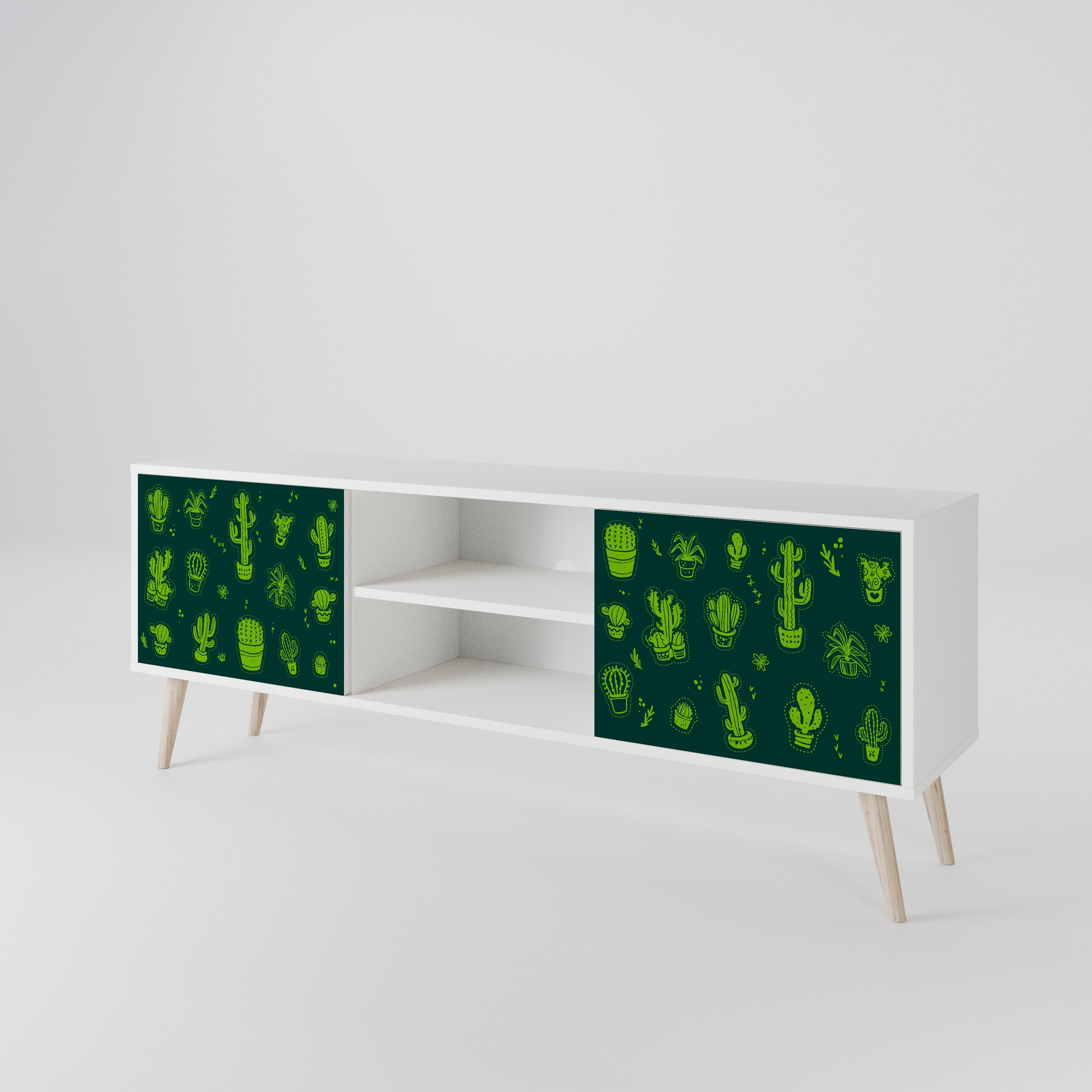 DESERT GREEN Dvoudveřový TV stolek