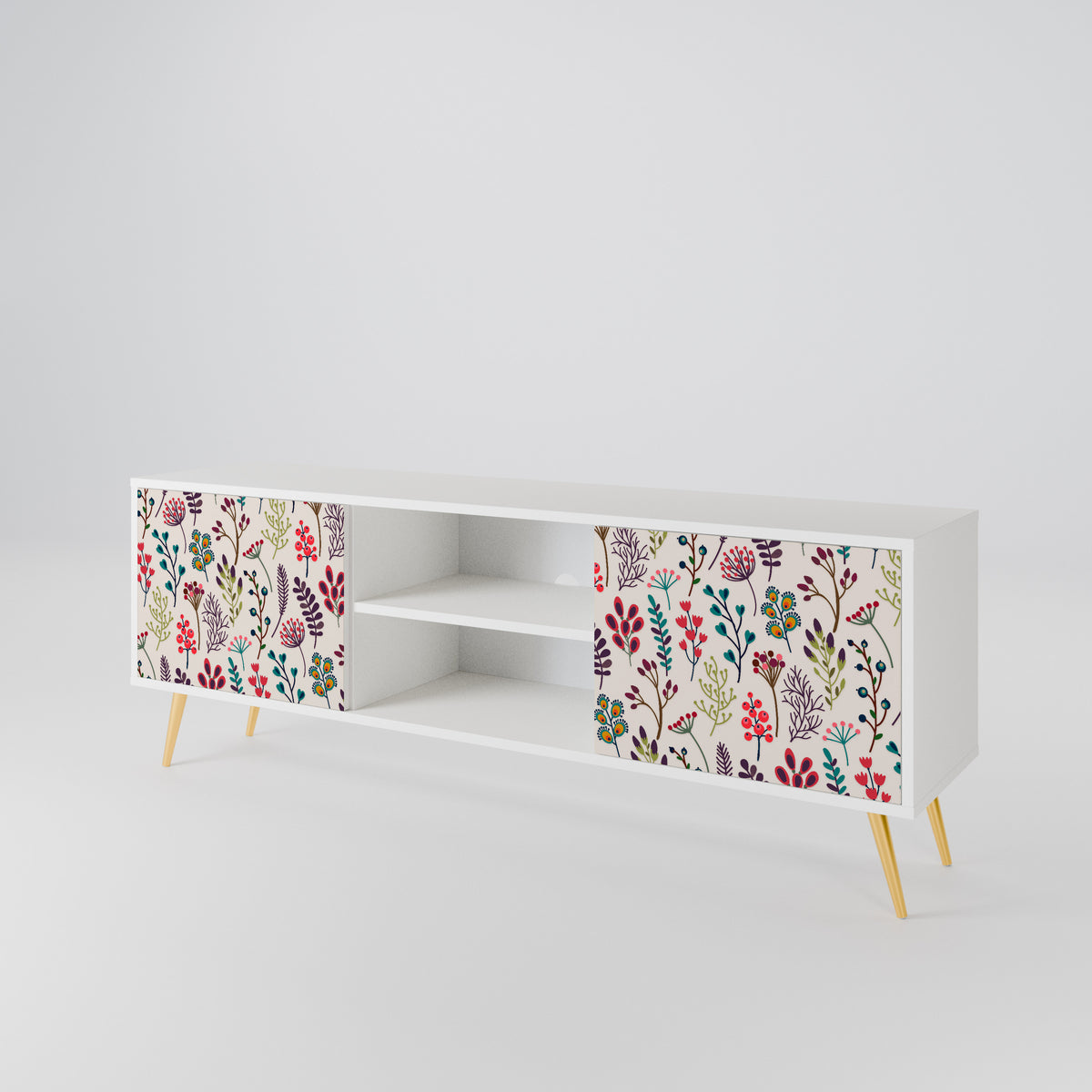 AUTUMN SUNDRIES Mueble de TV de 2 Puertas