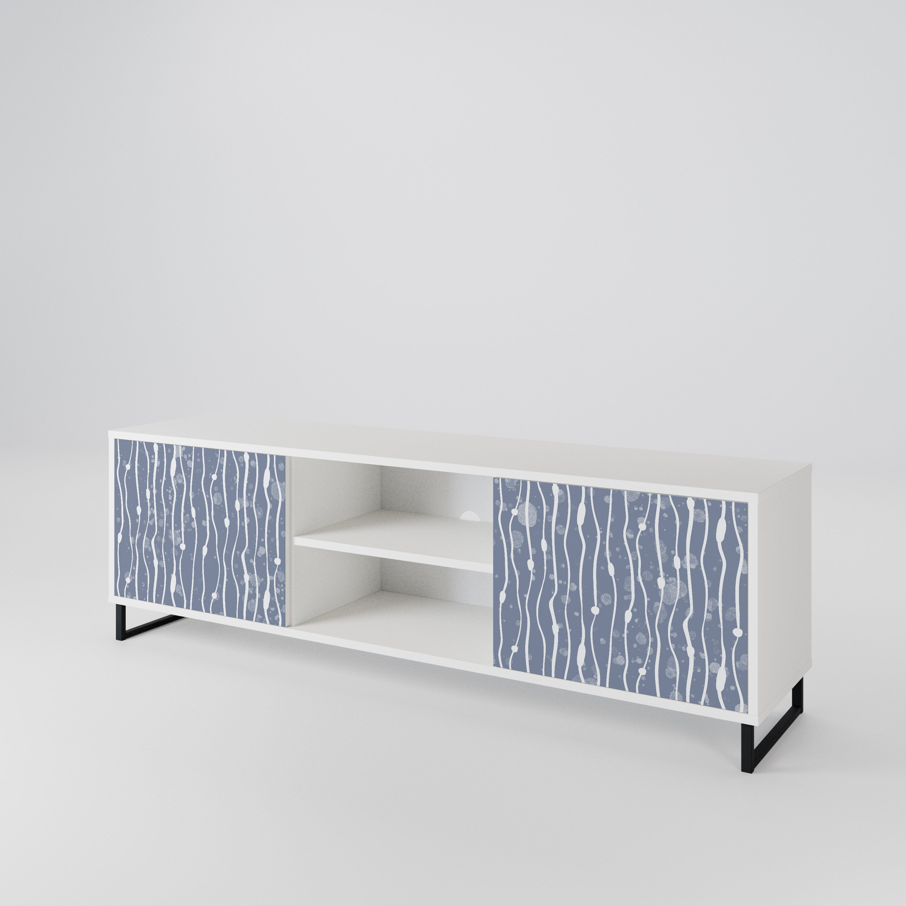GRAPHITE RAIN Móvel de TV de 2 Portas