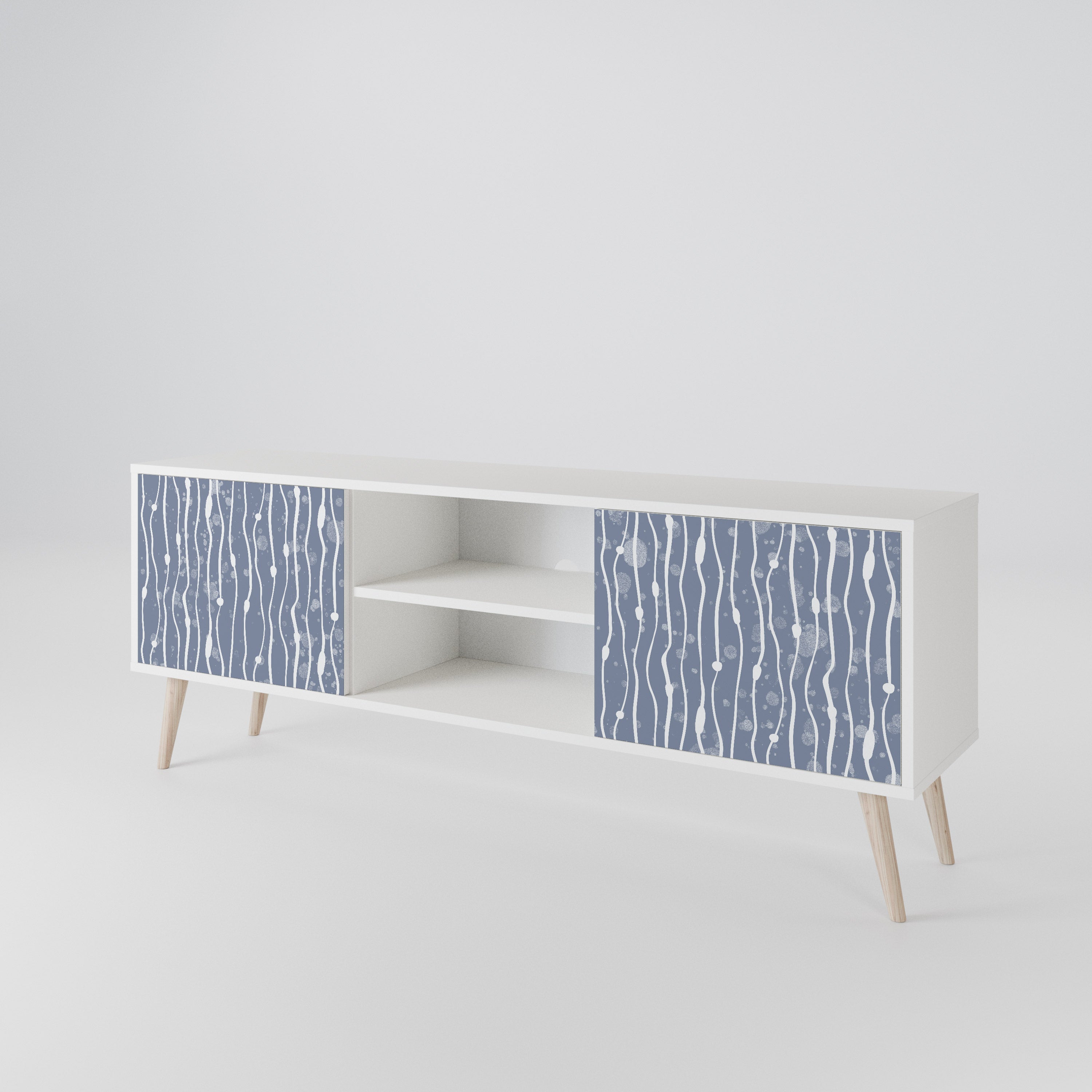 GRAPHITE RAIN Móvel de TV de 2 Portas