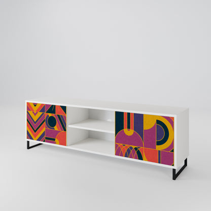ELECTRIC PATTERNS Mueble de TV de 2 Puertas