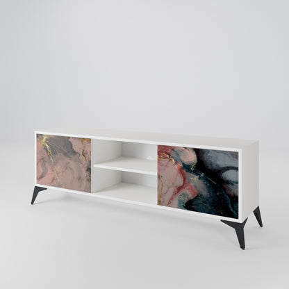 GILDED SWIRLS Mueble de TV de 2 Puertas