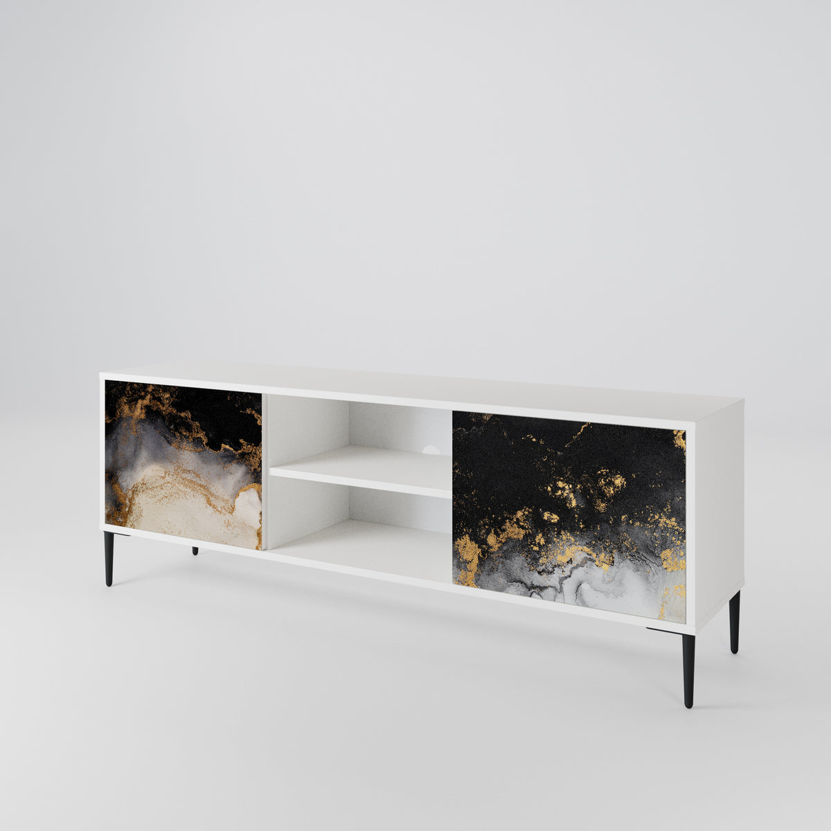 MARBLE OF TOMMORROW 2-türiges TV-Lowboard