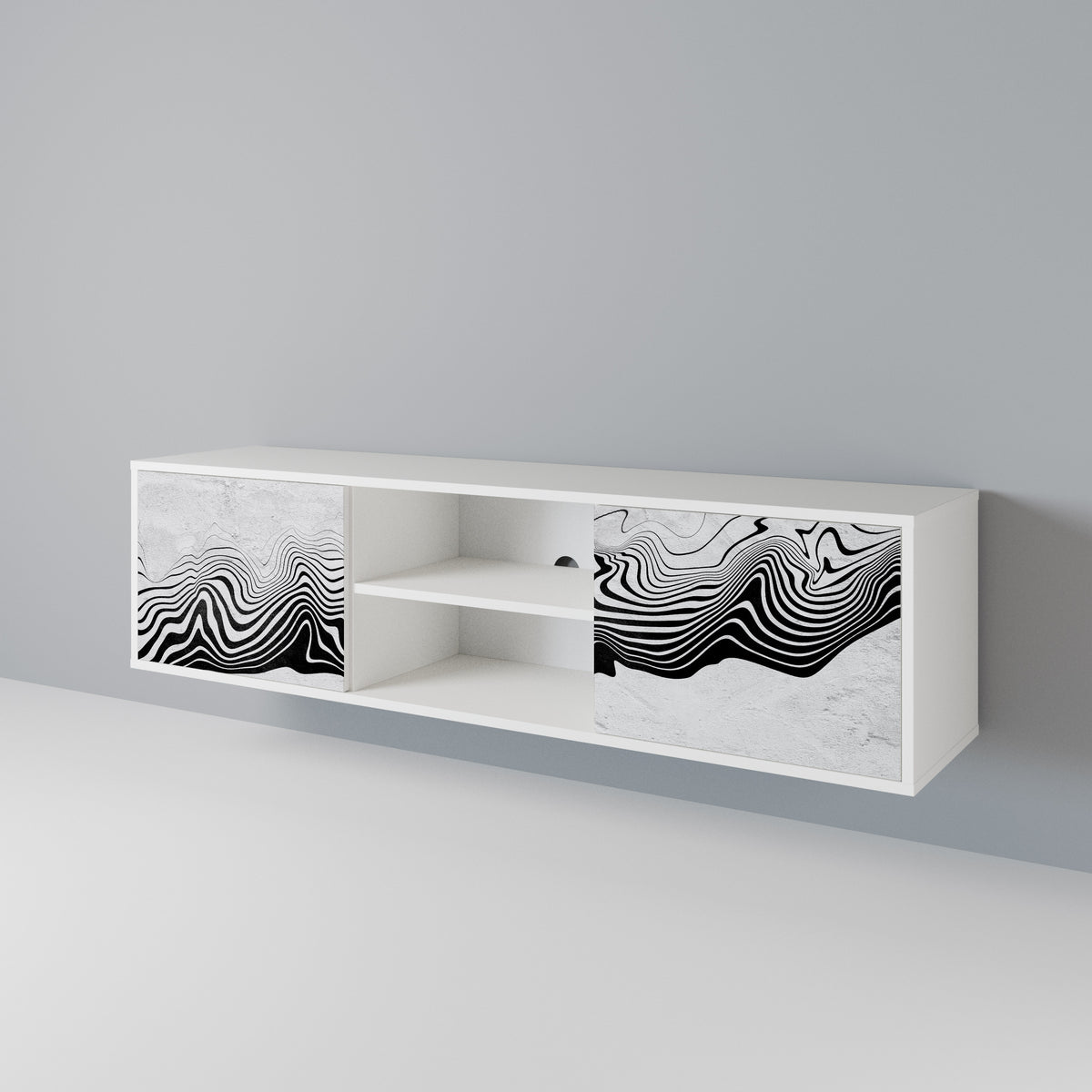 MONOCHROME MIRAGE 2-türiges TV-Lowboard