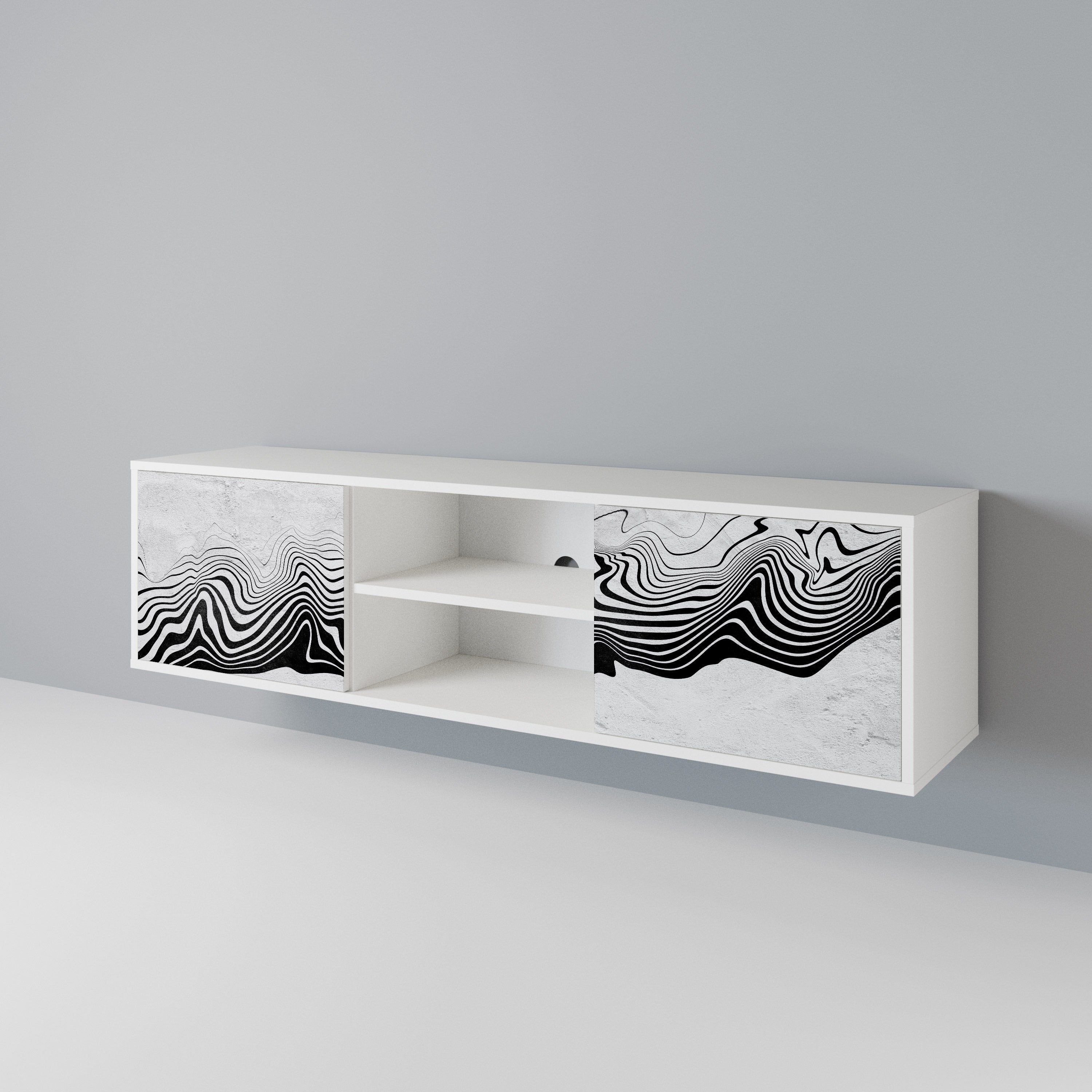 MONOCHROME MIRAGE 2-türiges TV-Lowboard