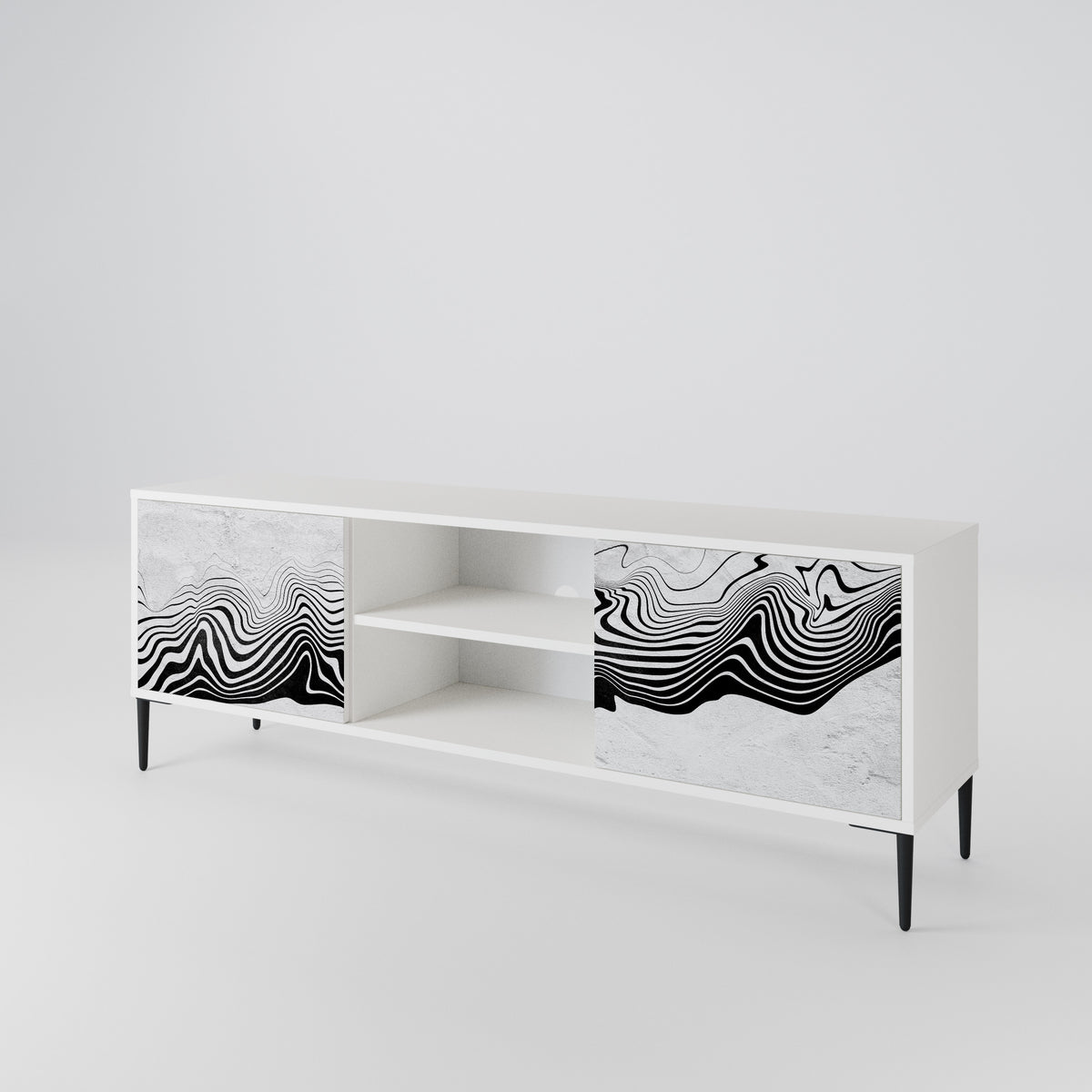 MONOCHROME MIRAGE 2-türiges TV-Lowboard