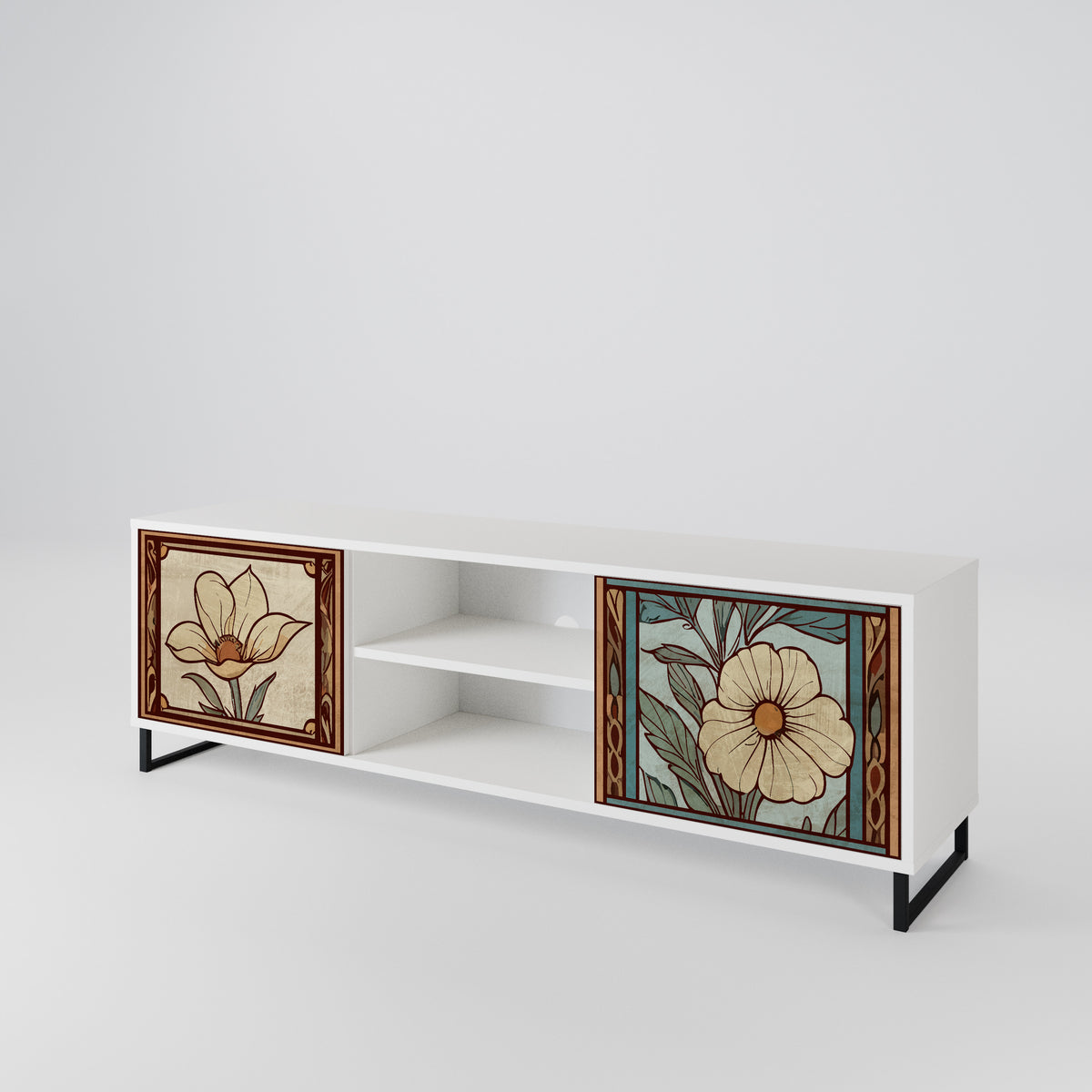 TIMELESS FLORA 2-türiges TV-Lowboard
