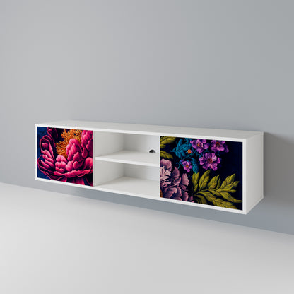 BLOOMING ELEGANCE Mueble de TV de 2 Puertas