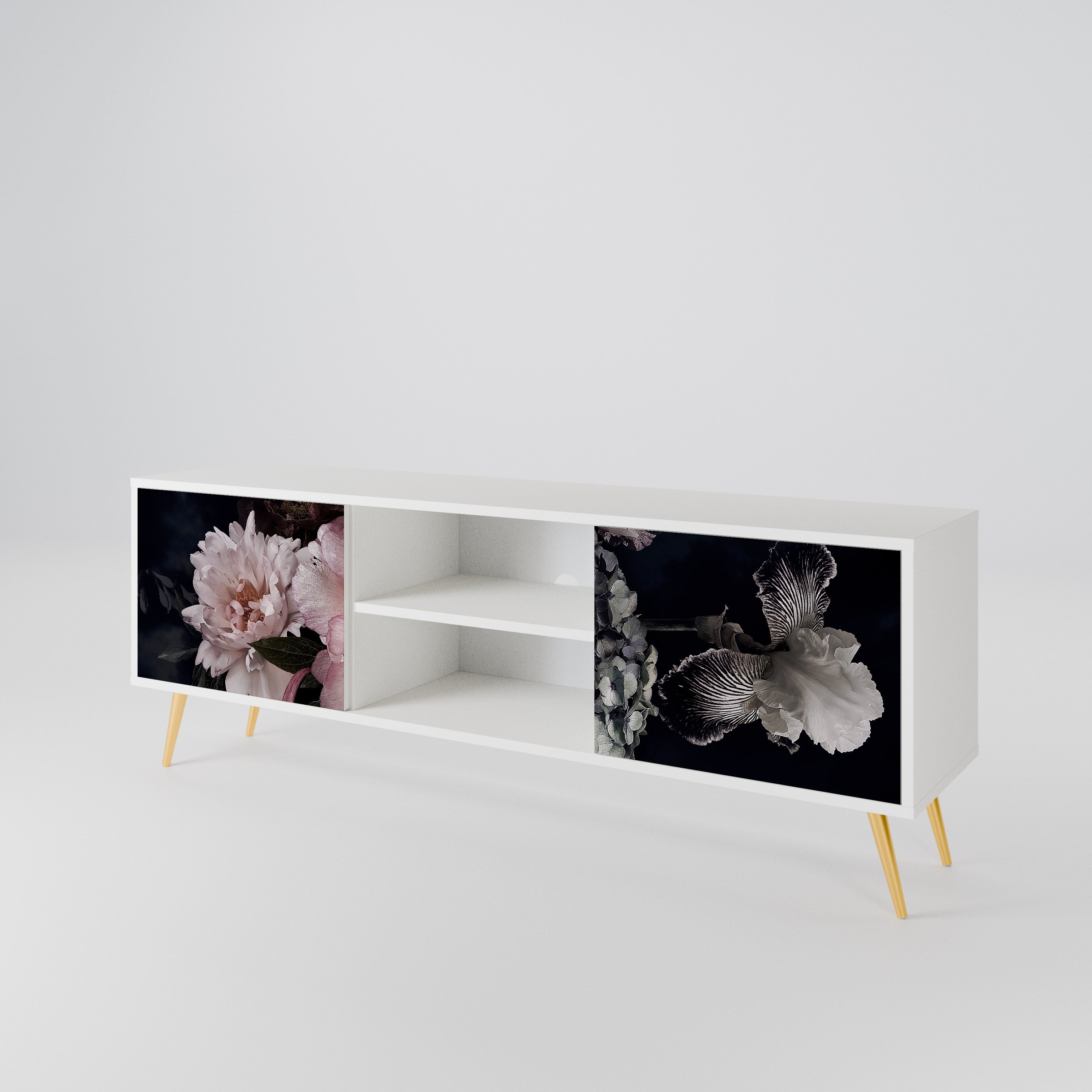 PURE BLOSSOM Έπιπλο τηλεόρασης 2-θυρών