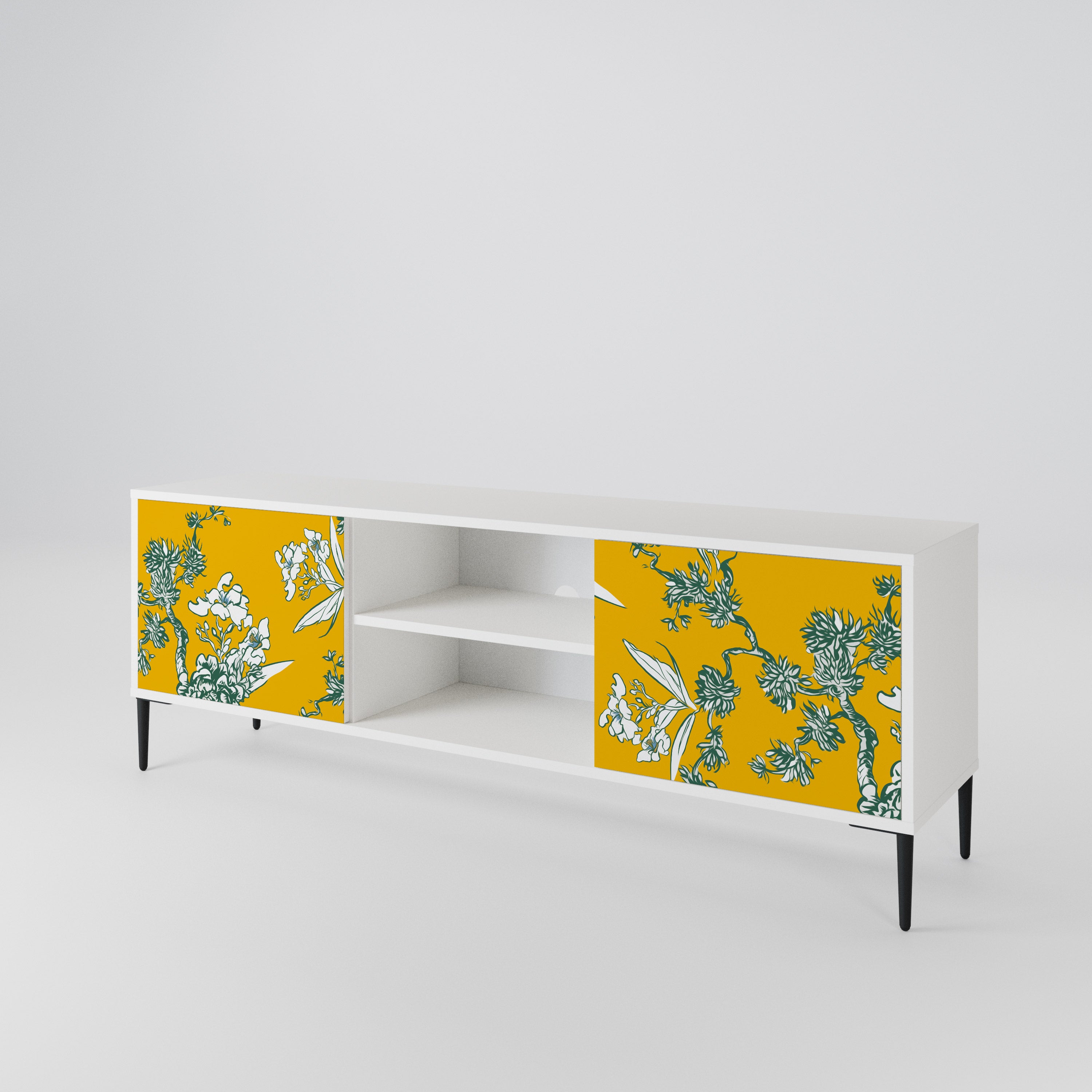 YELLOW CHINOISERIE Έπιπλο τηλεόρασης 2-θυρών