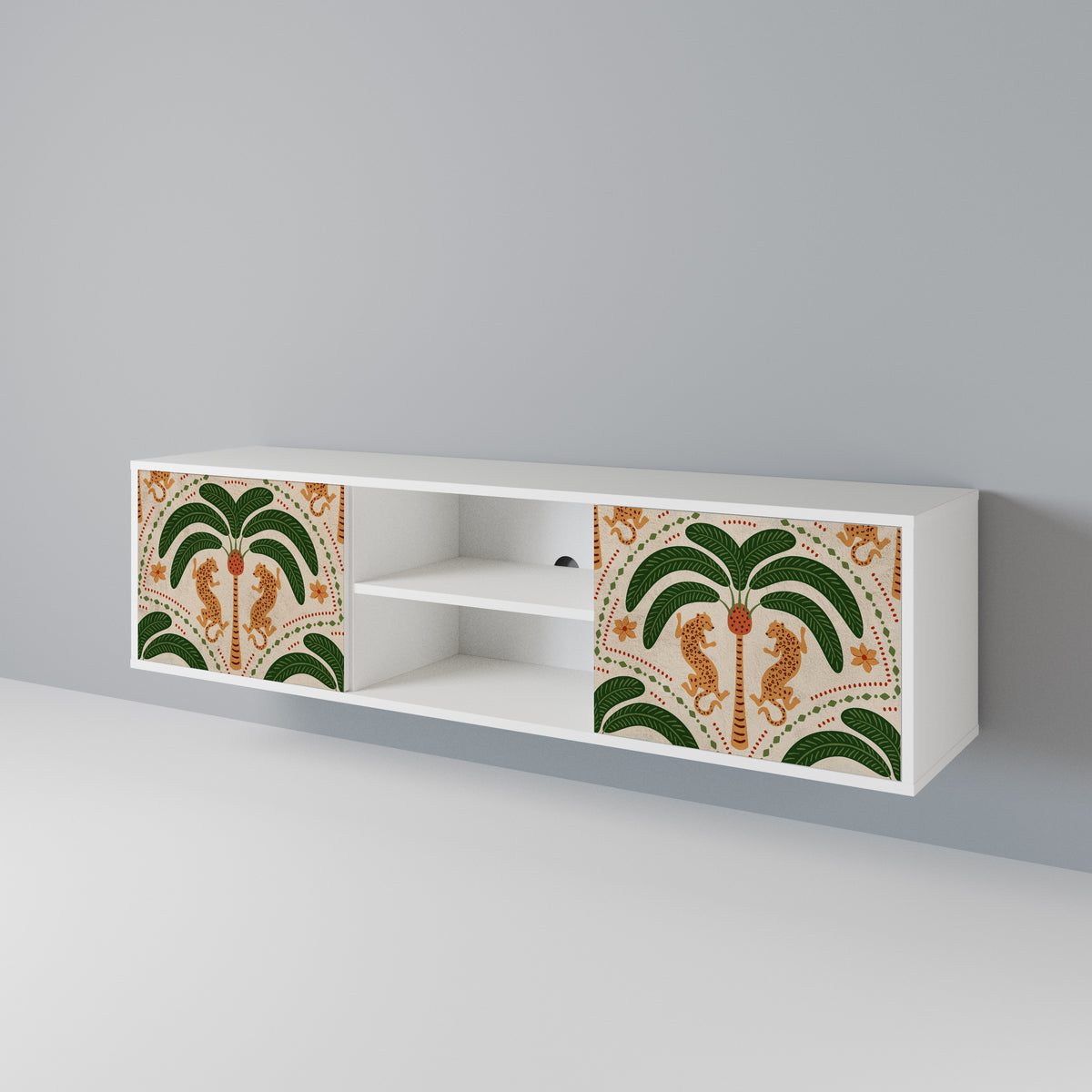 DANCING PREDATORS Mueble de TV de 2 Puertas