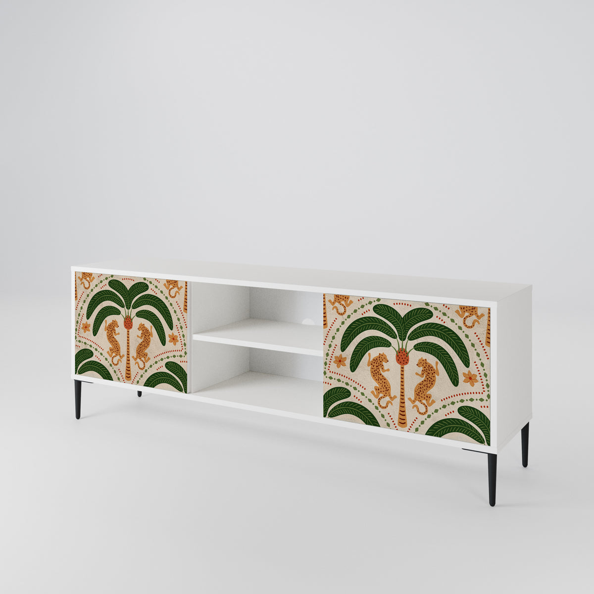 DANCING PREDATORS Mueble de TV de 2 Puertas