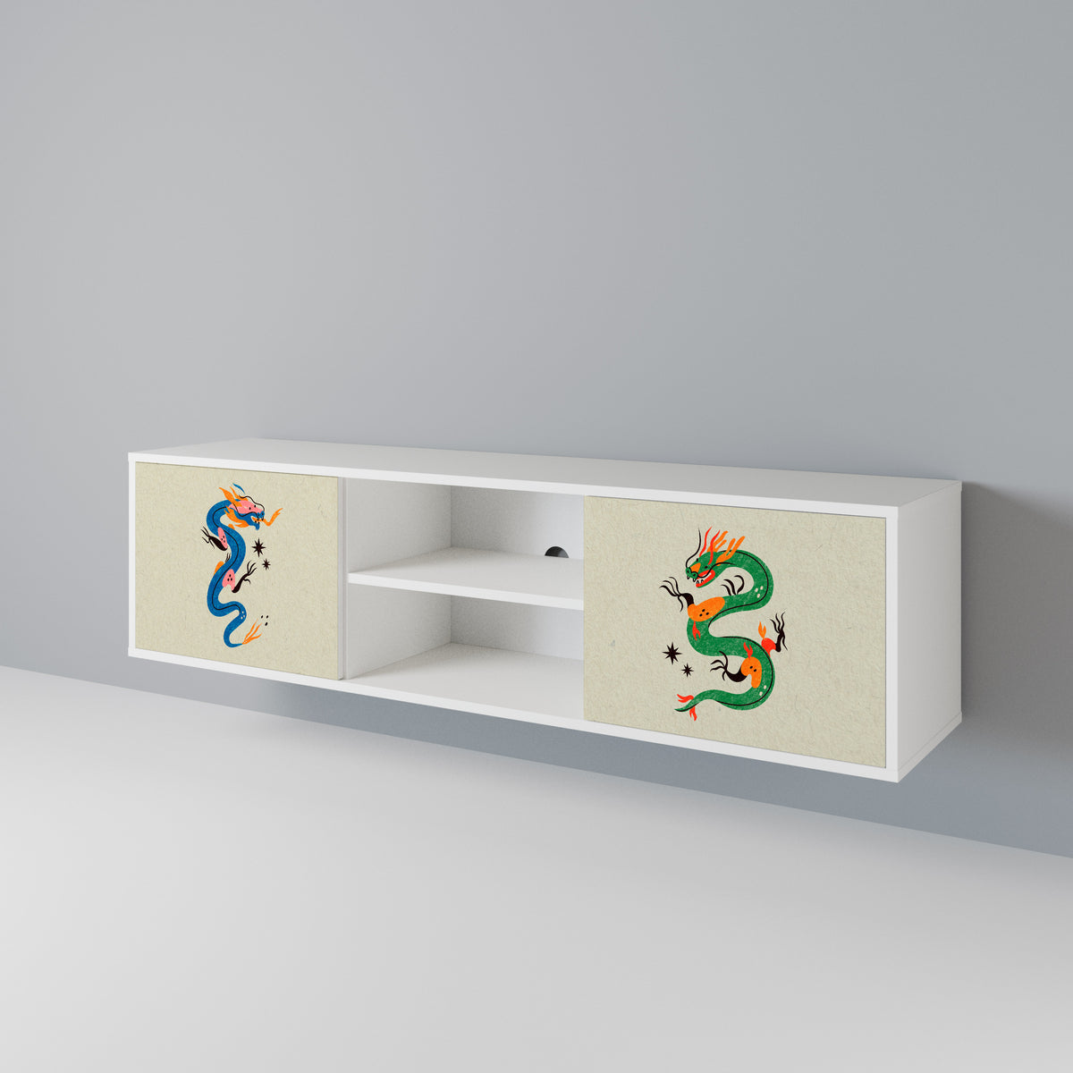 MYTHOLOGICAL CREATURES Mueble de TV de 2 Puertas