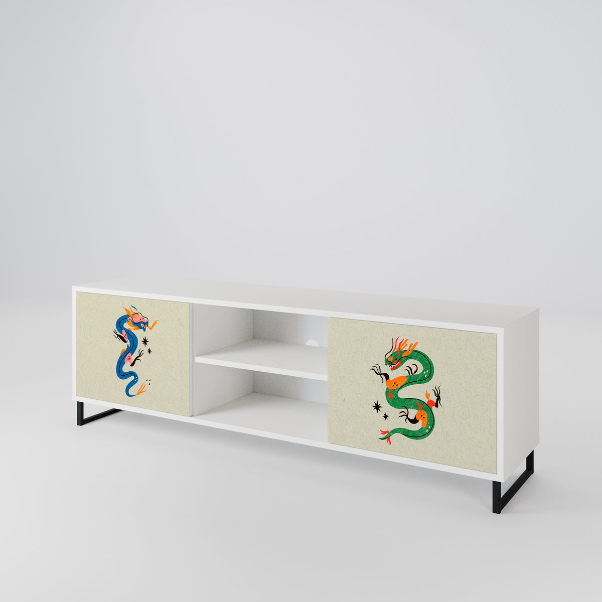 MYTHOLOGICAL CREATURES Mueble de TV de 2 Puertas