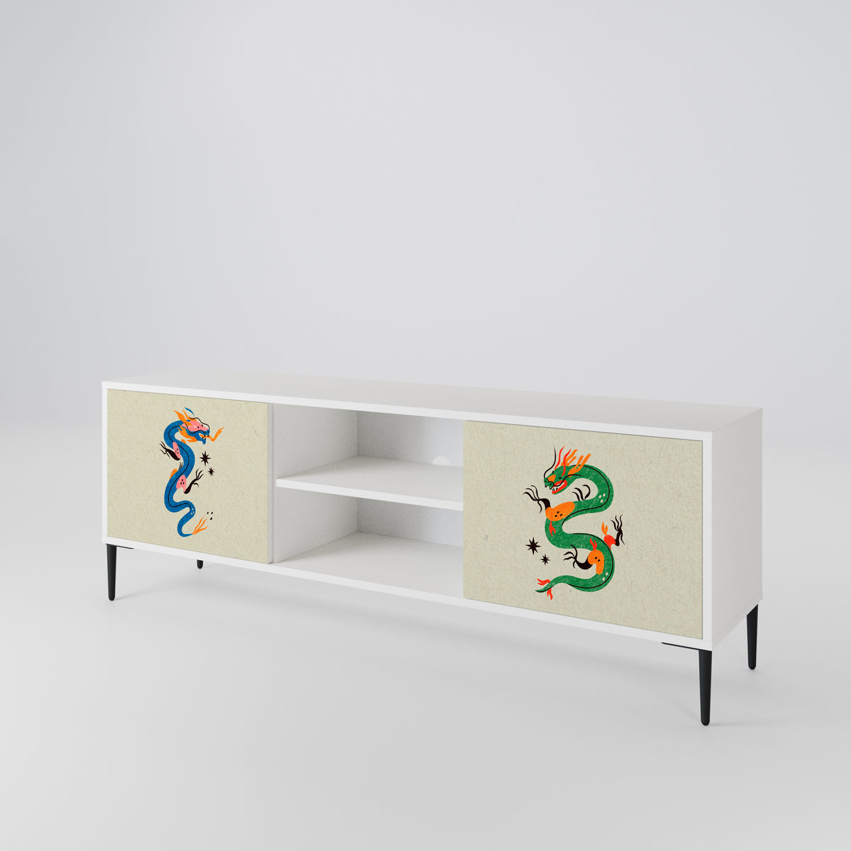 MYTHOLOGICAL CREATURES Mueble de TV de 2 Puertas