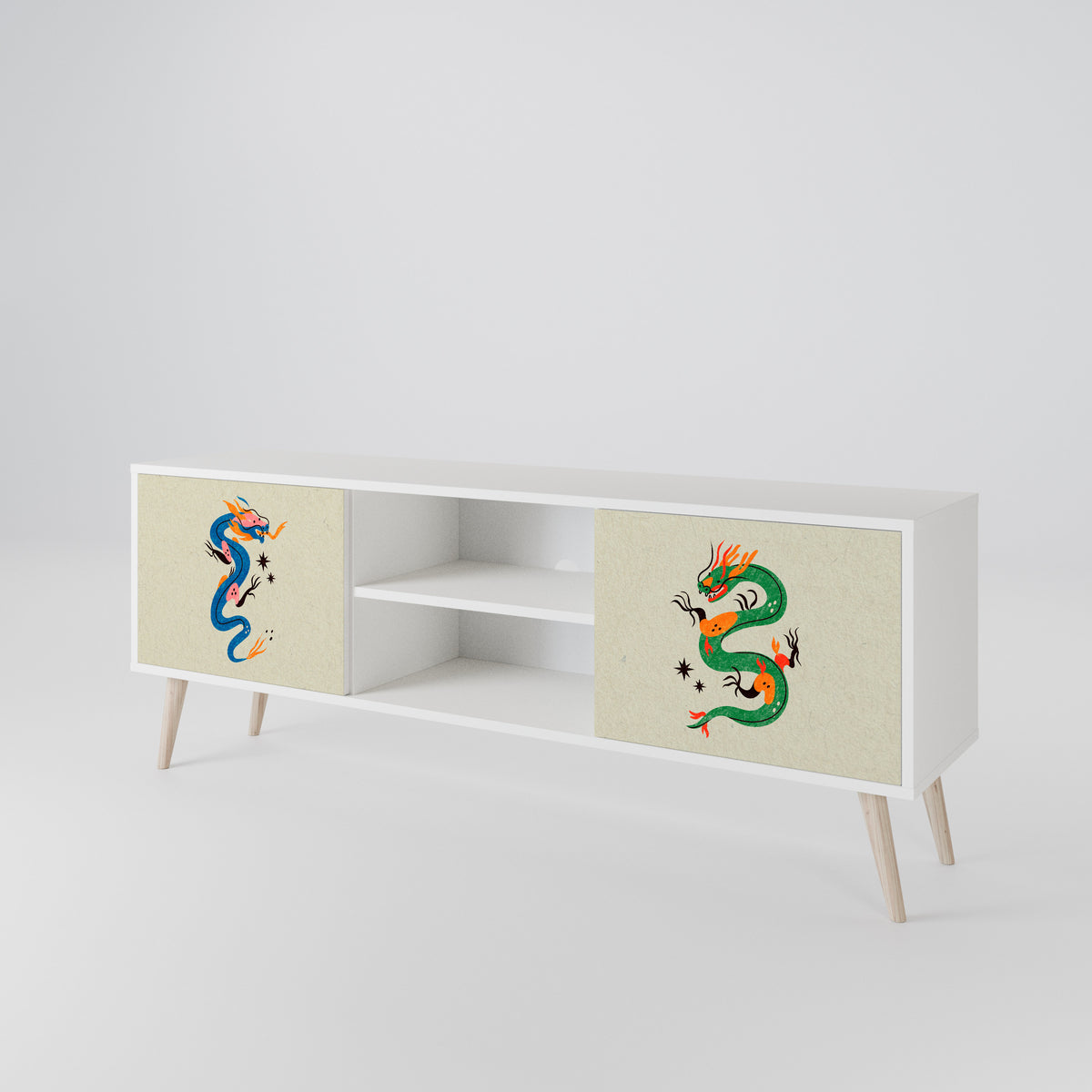 MYTHOLOGICAL CREATURES Mueble de TV de 2 Puertas