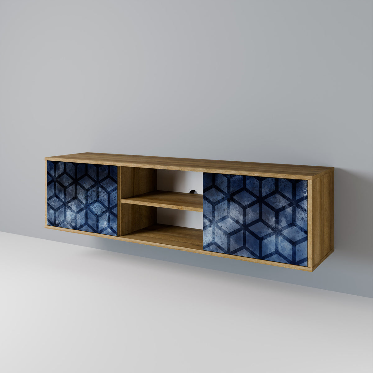 CUBIC MIST Mueble de TV de 2 Puertas