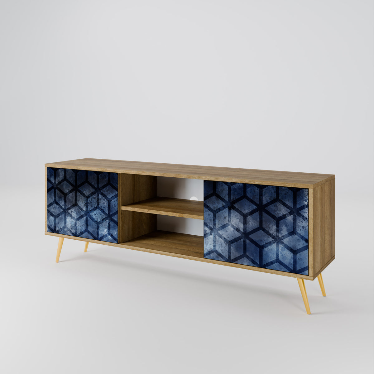 CUBIC MIST Mueble de TV de 2 Puertas