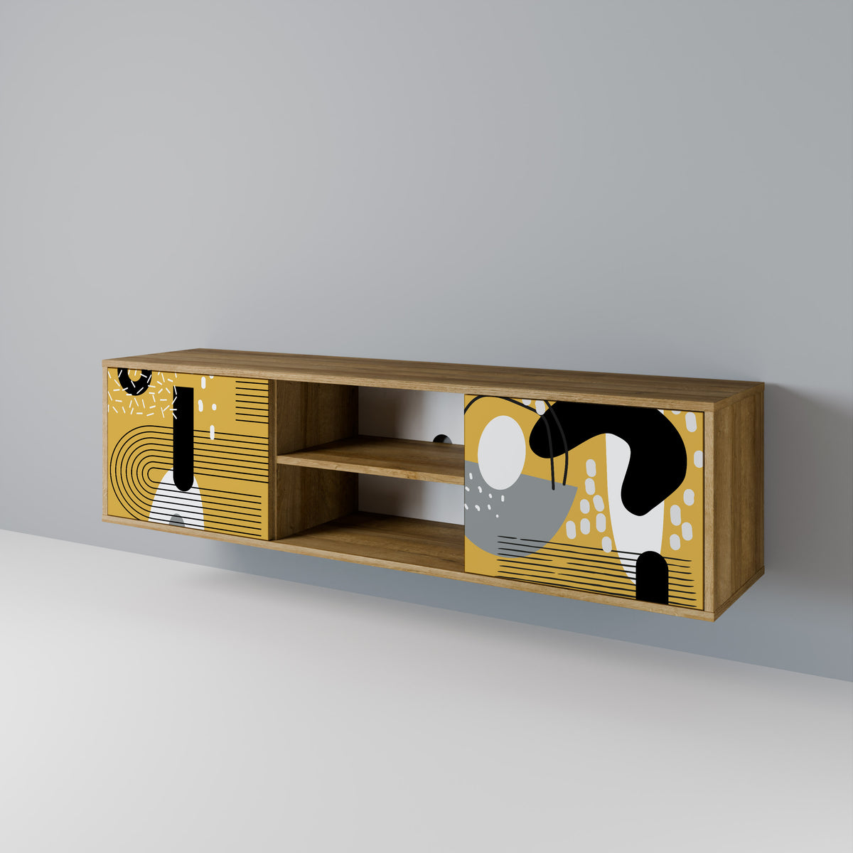 SHAPESHIFT SYMPHONY Mueble de TV de 2 Puertas
