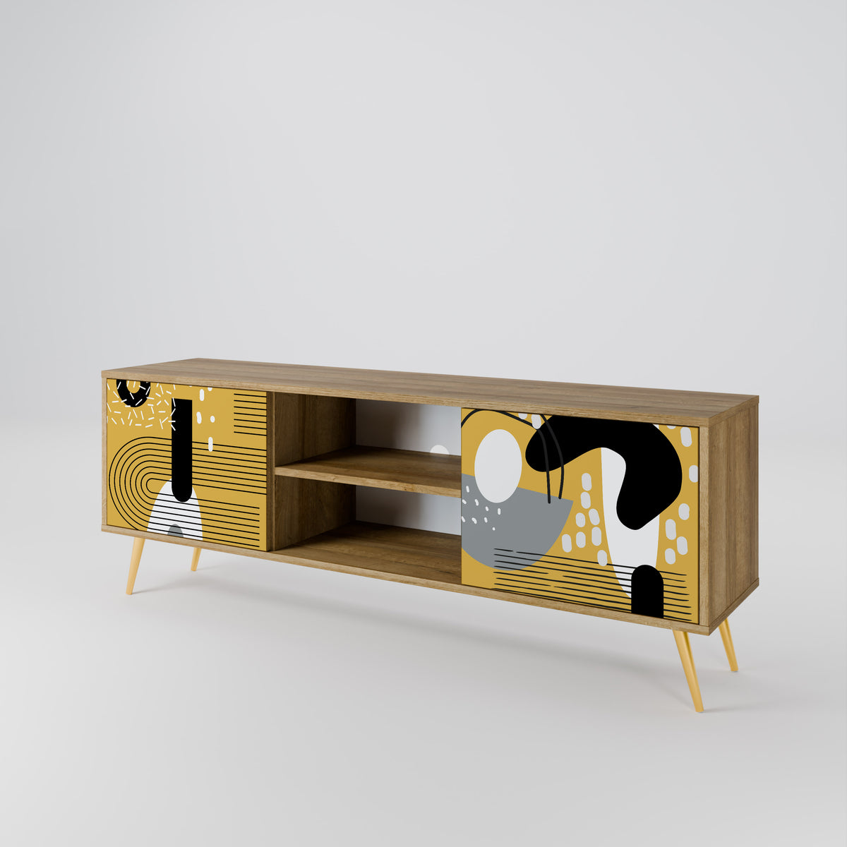 SHAPESHIFT SYMPHONY Mueble de TV de 2 Puertas