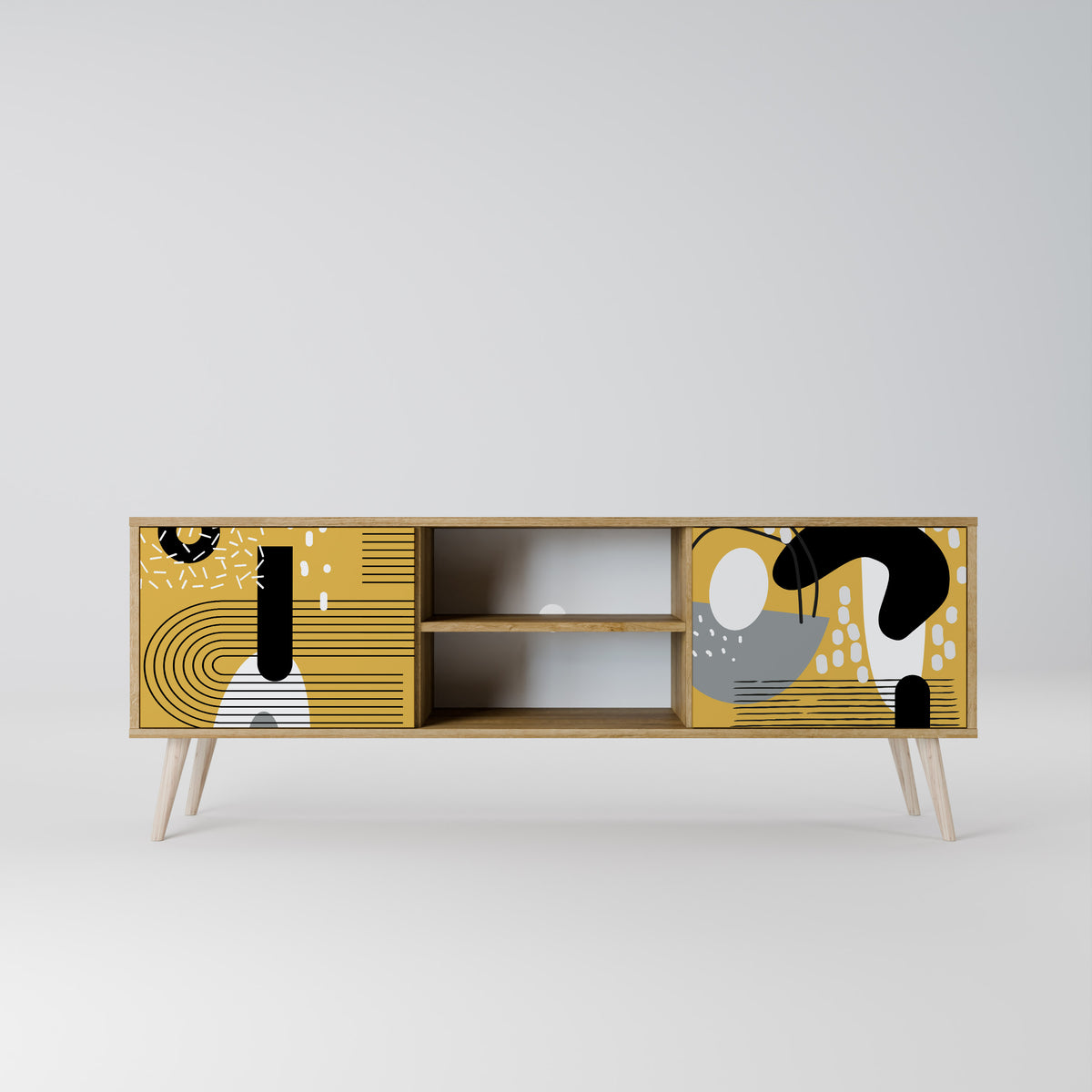 SHAPESHIFT SYMPHONY Mueble de TV de 2 Puertas