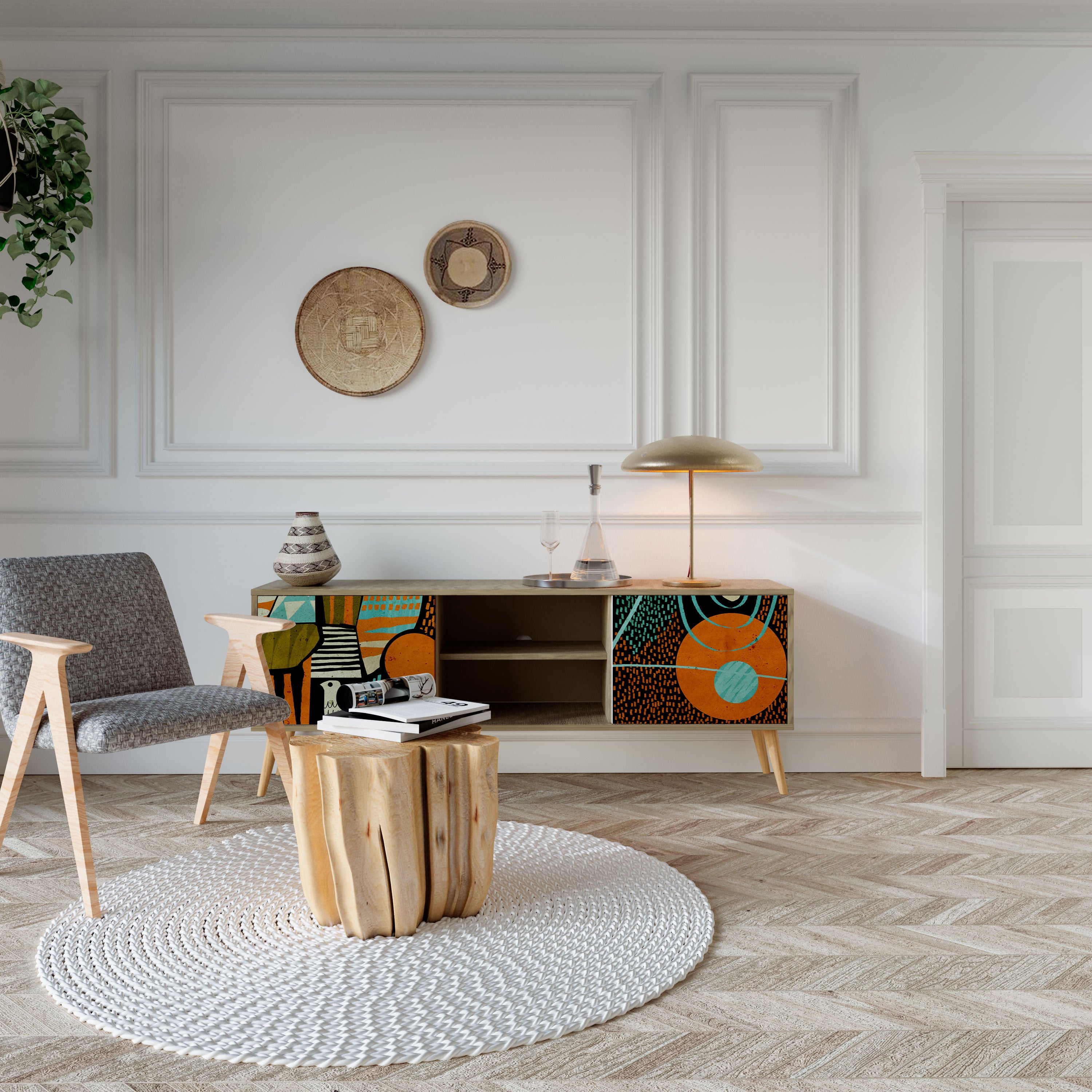 GEODE GLIMMER 2-türiges TV-Lowboard