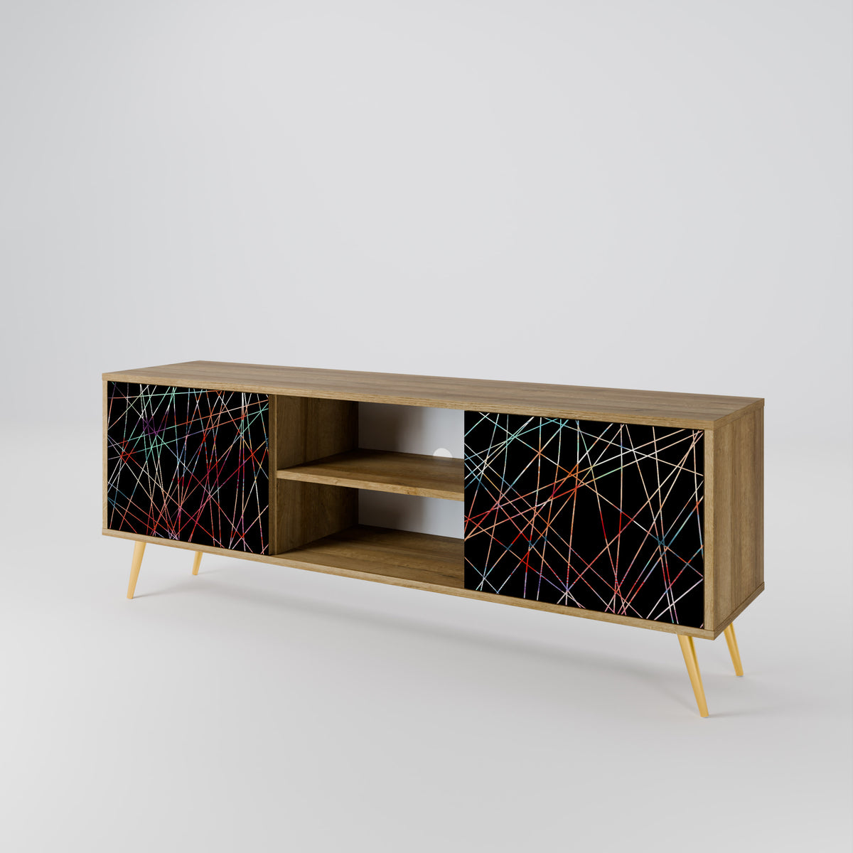 LUMINOUS SNARE Dvoudveřový TV stolek