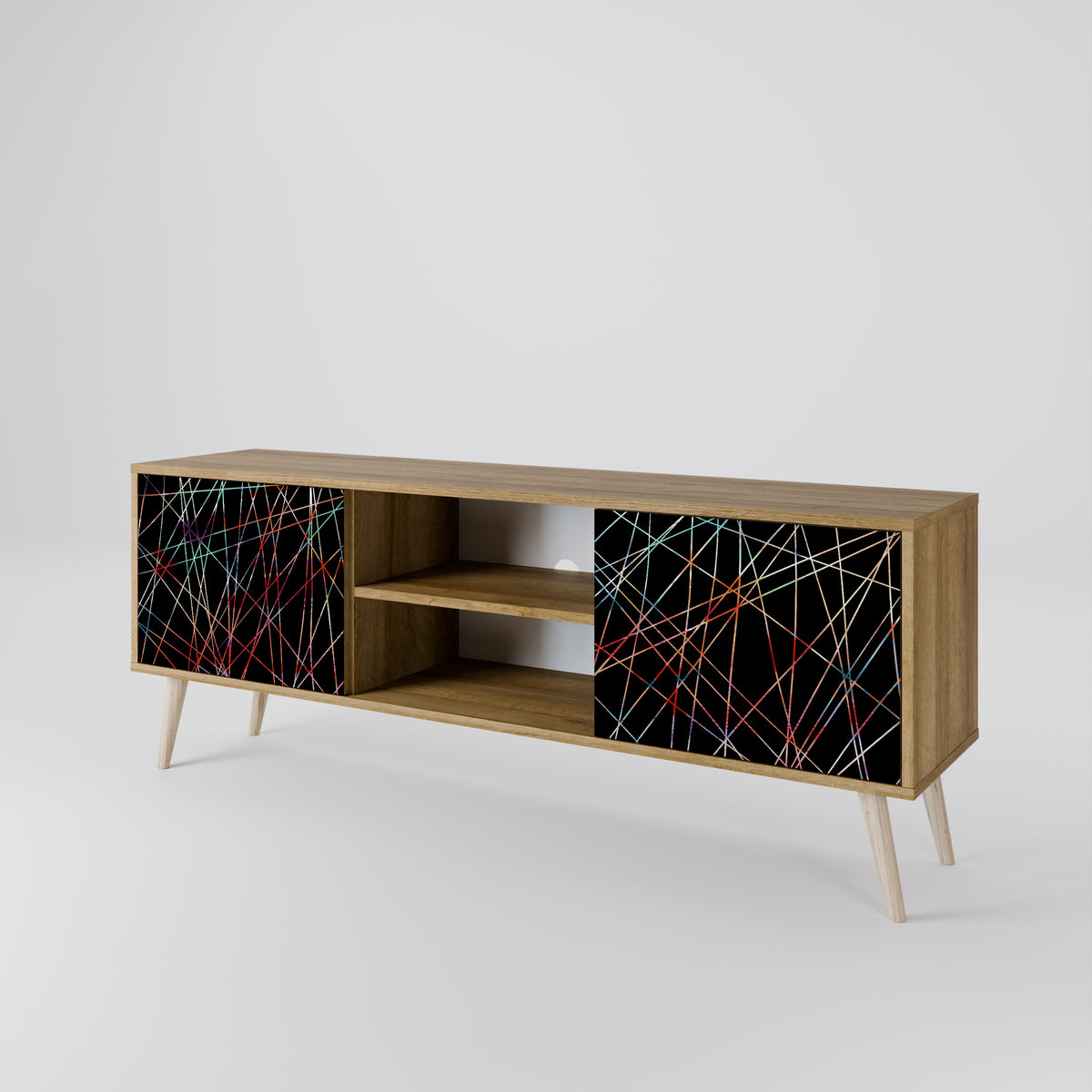 LUMINOUS SNARE Mueble de TV de 2 Puertas