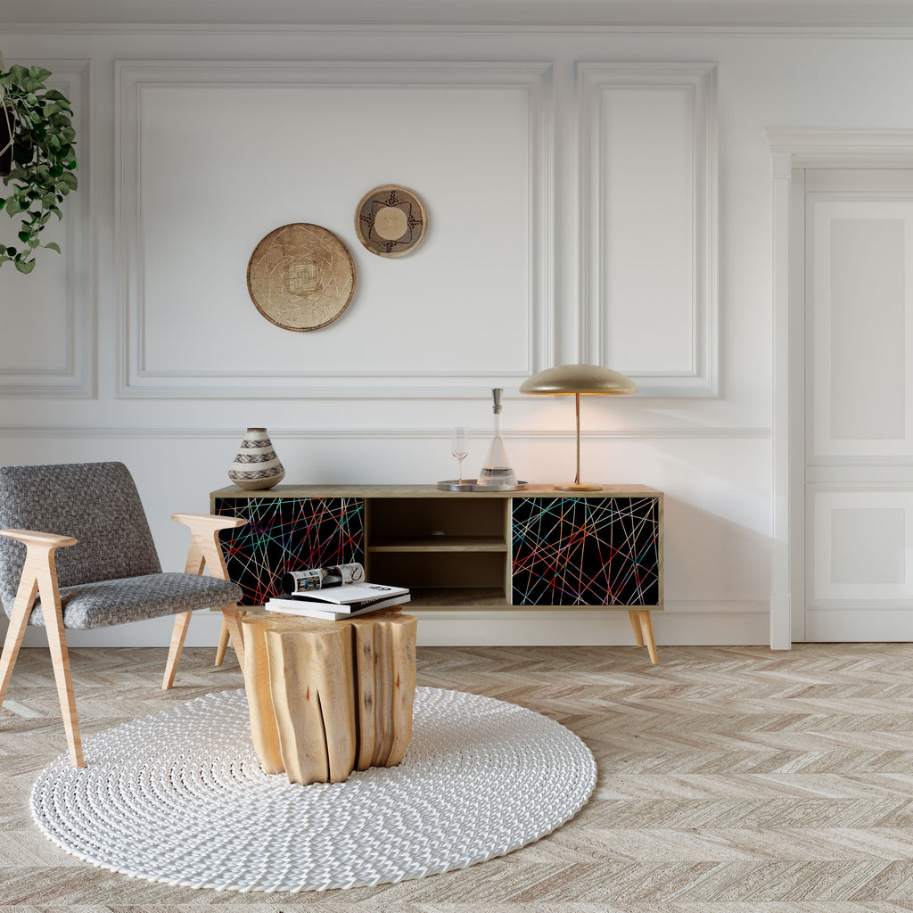 LUMINOUS SNARE Mueble de TV de 2 Puertas