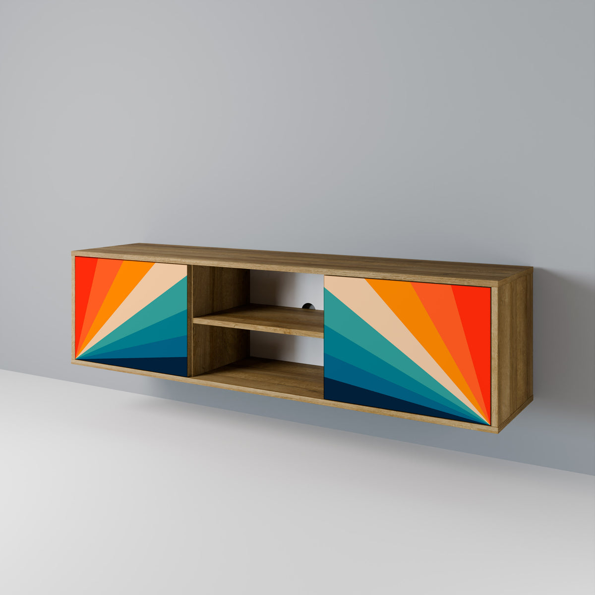 PRISM CONCUSSION Mueble de TV de 2 Puertas