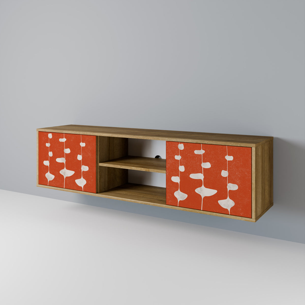 COURAGE MOLD Mueble de TV de 2 Puertas