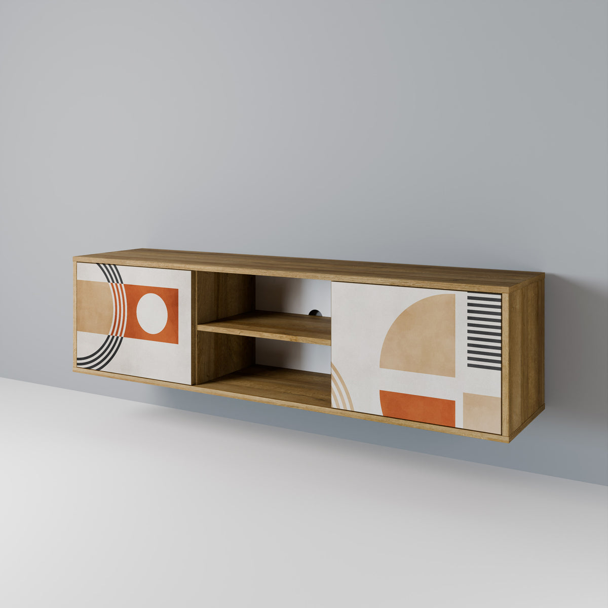 SPACE AROUND Mueble de TV de 2 Puertas