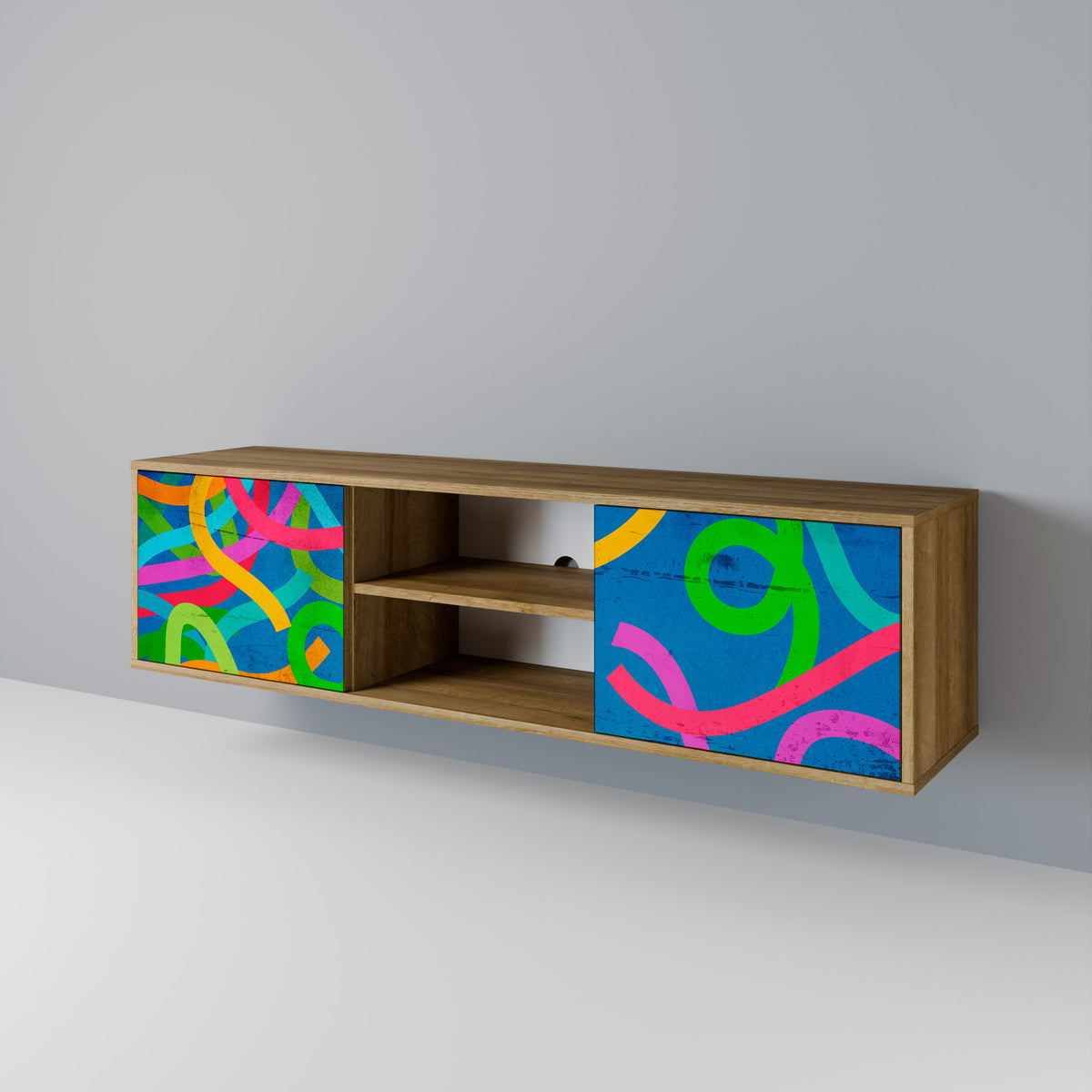 STREAMER TANGLE Mueble de TV de 2 Puertas