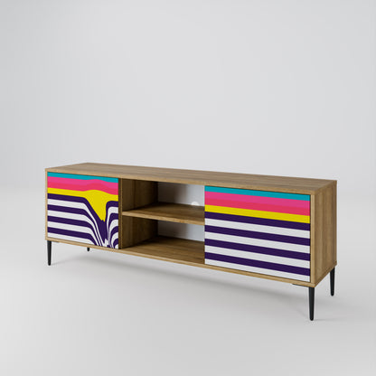 TONE COLLAPSE Mueble de TV de 2 Puertas