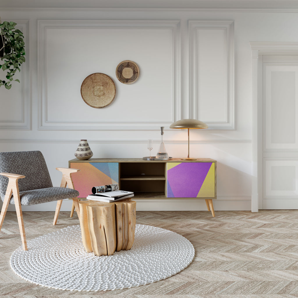 BRIGHT GEOMETRY Έπιπλο τηλεόρασης 2-θυρών