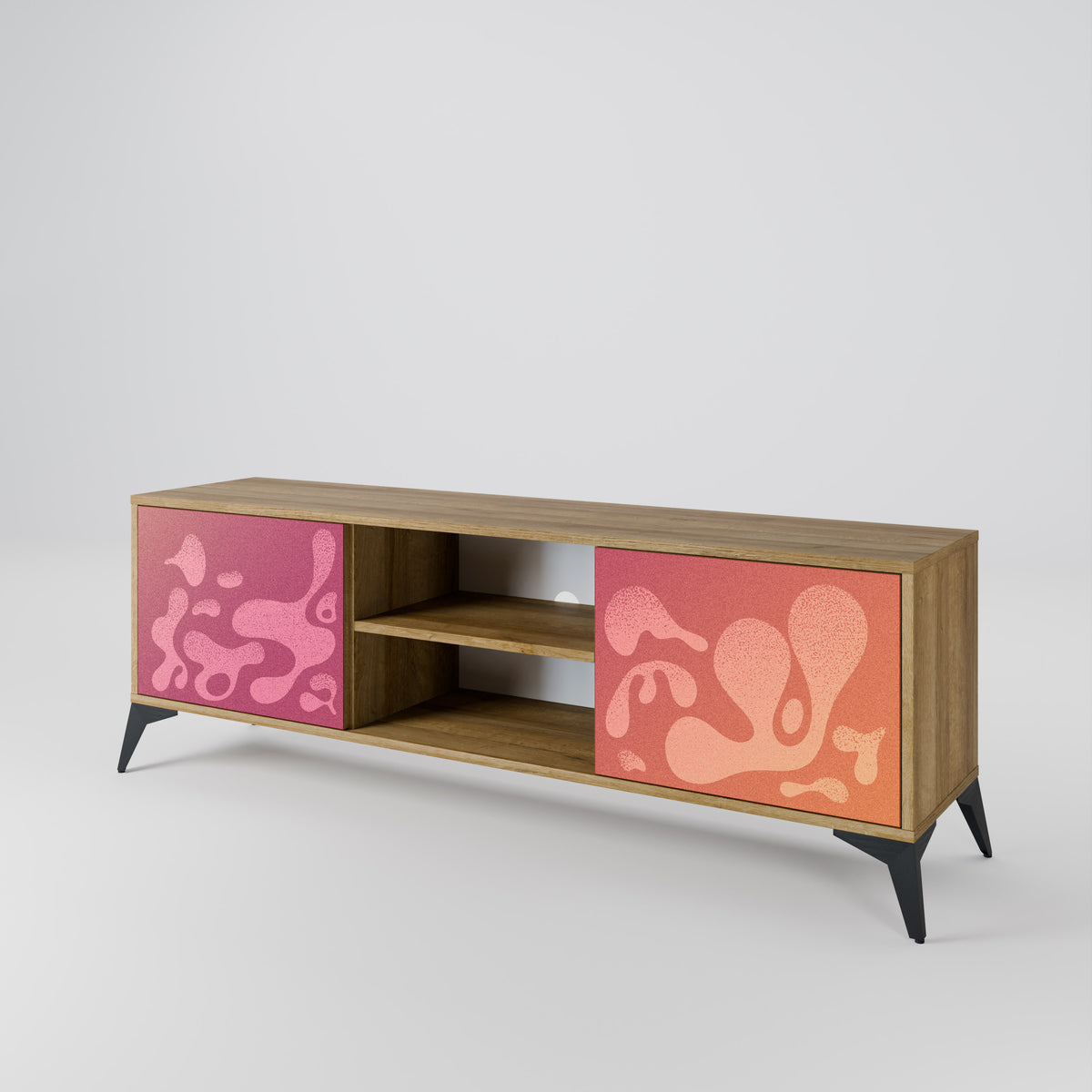 IRREGULAR PINK Mueble de TV de 2 Puertas