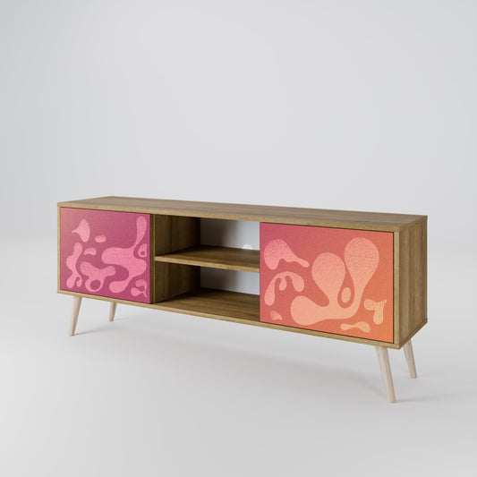 IRREGULAR PINK Mueble de TV de 2 Puertas