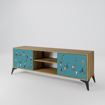 COLLECTIVE STREAM Mueble de TV de 2 Puertas