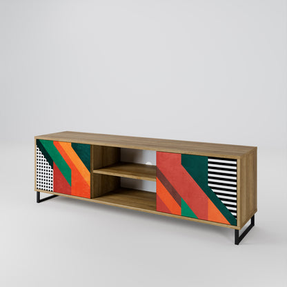 MAKESHIFT ARTISTRY Mueble de TV de 2 Puertas