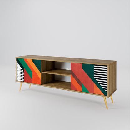 MAKESHIFT ARTISTRY Mueble de TV de 2 Puertas