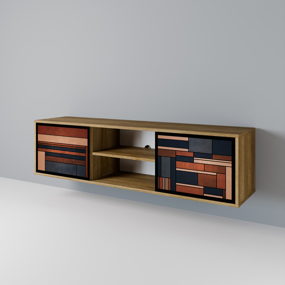 INTREPID FORMATION Mueble de TV de 2 Puertas