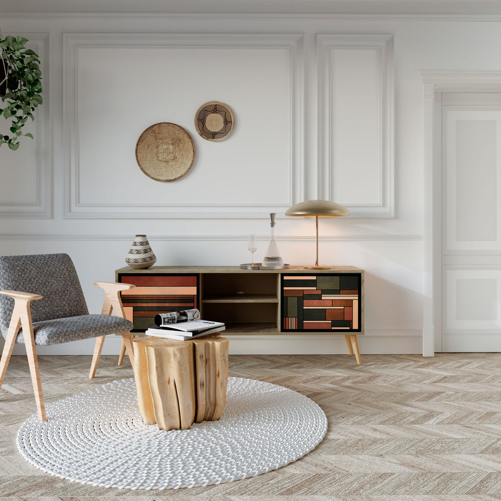 FIGURES OF NATURE 2-Door TV Cabinet