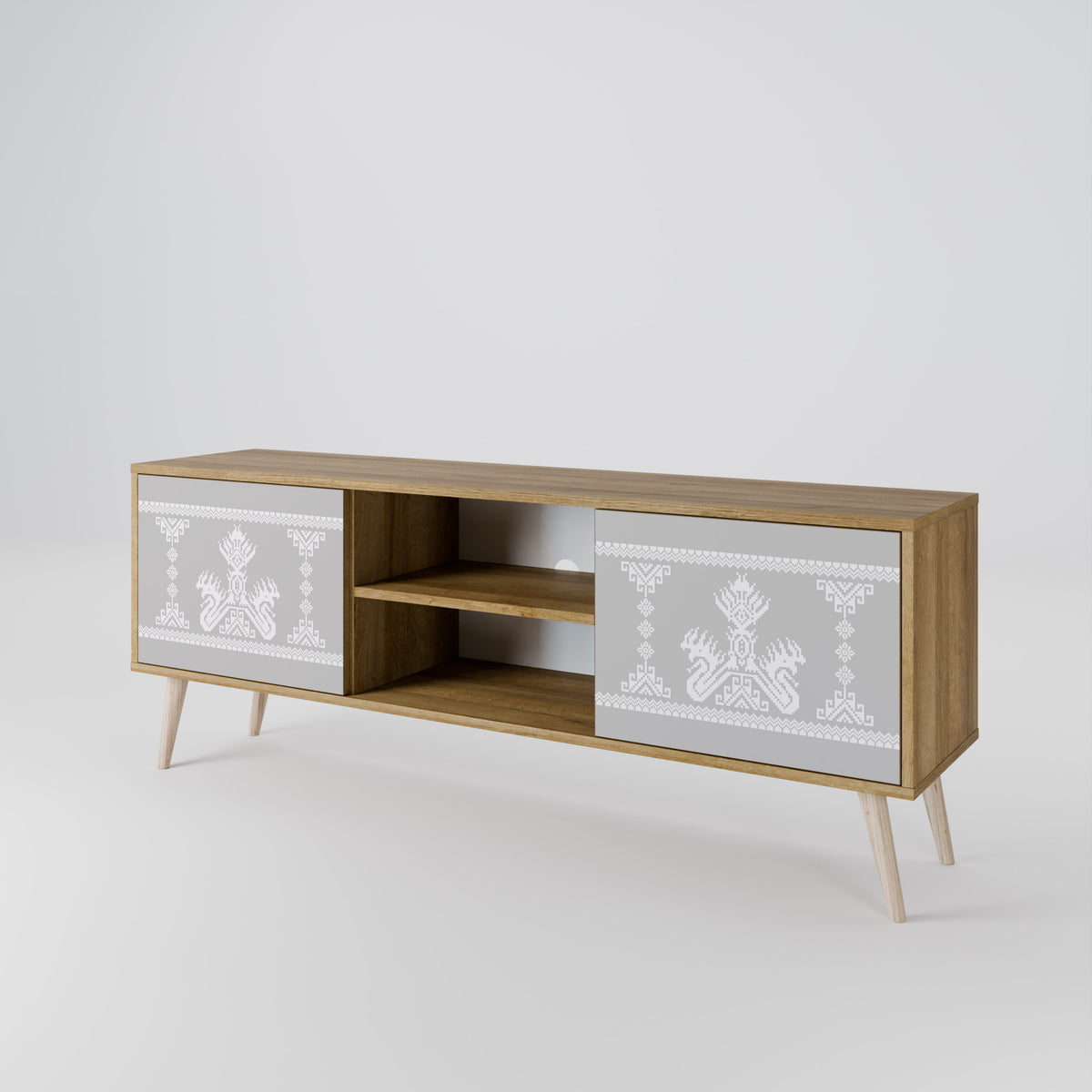 THAI GRAY 2-Door TV Cabinet