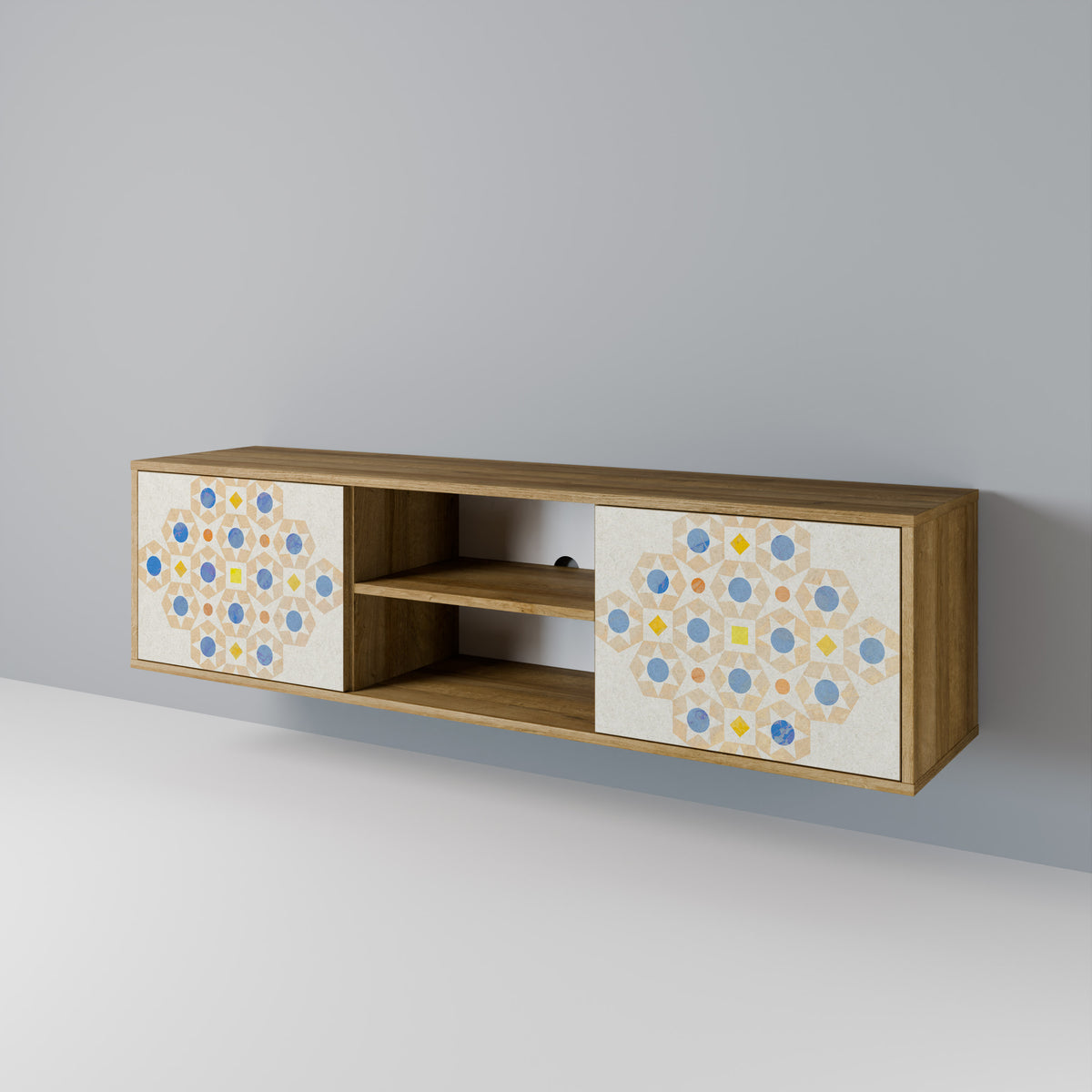 PATTERNED PRISM Mueble de TV de 2 Puertas