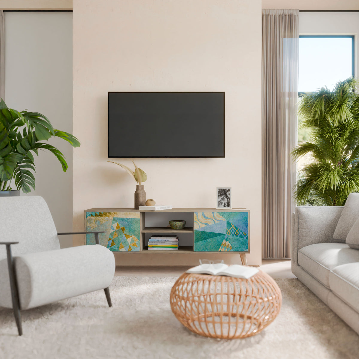SPECTRUM SPLENDOR Móvel de TV de 2 Portas